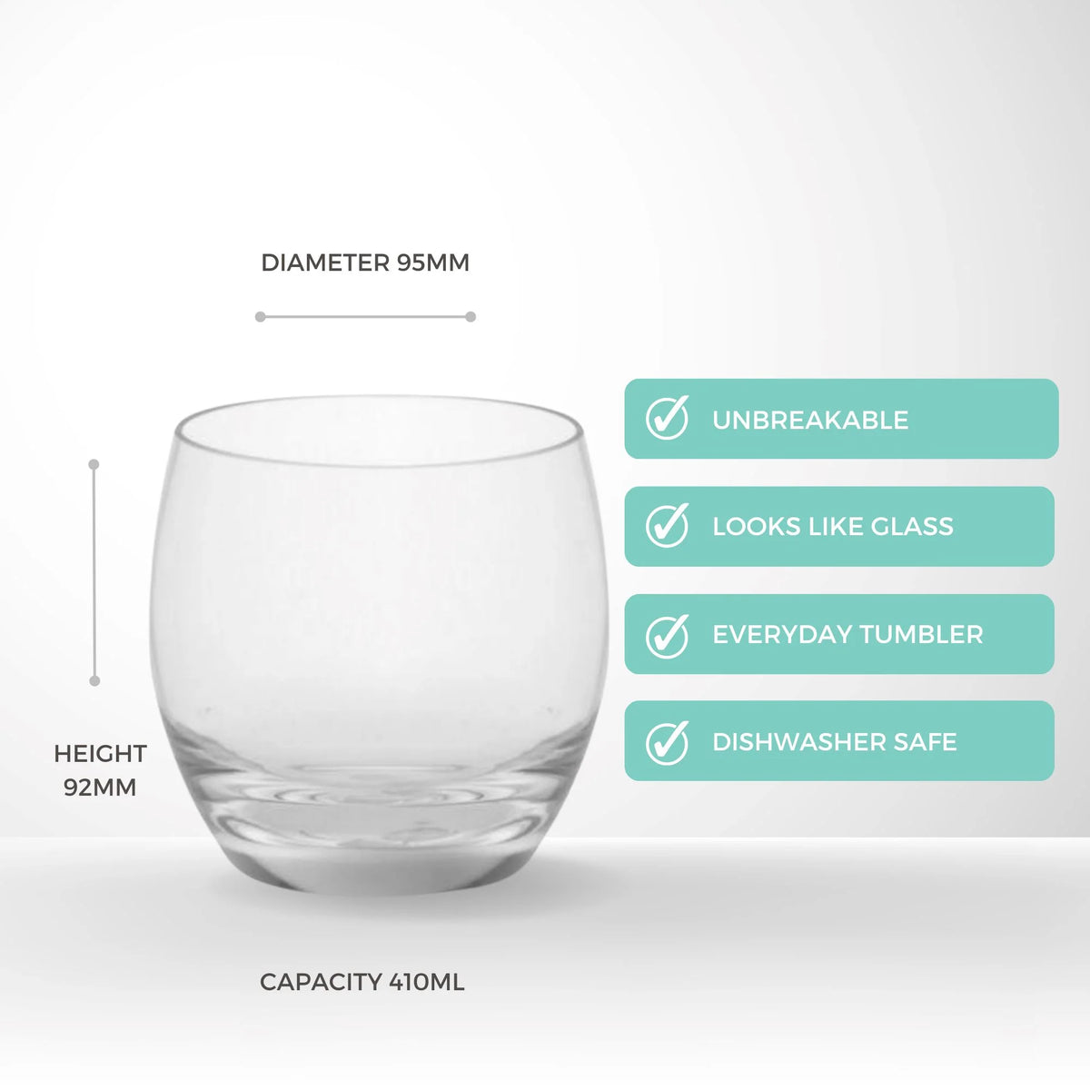 Essentials Round Tumbler Polycarbonate 410ml