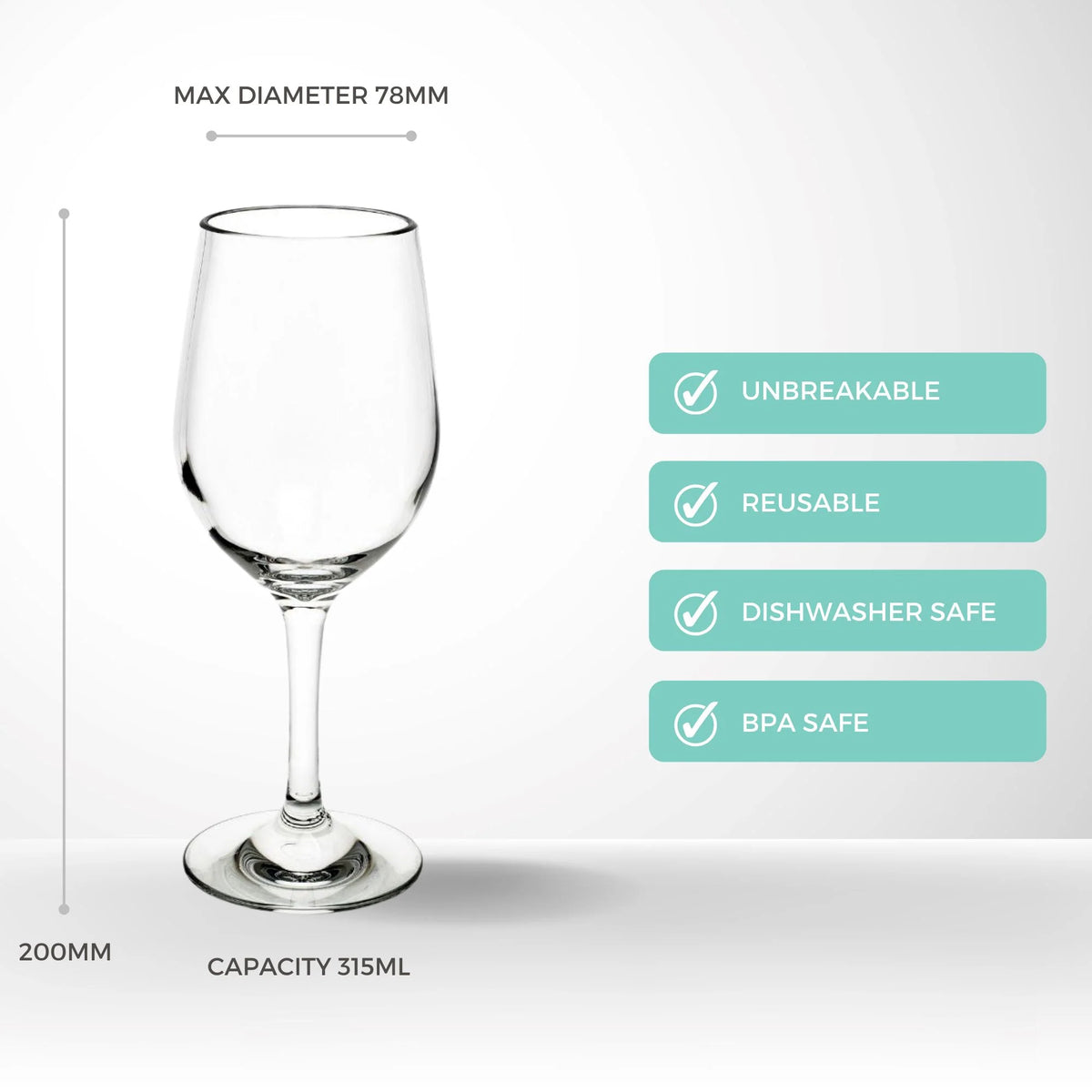 Essentials White Wine Polycarbonate 315ml