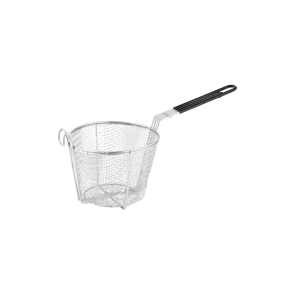 02720 Chef Inox Fry Basket Round 200x410mm Tomkin Australia Hospitality Supplies