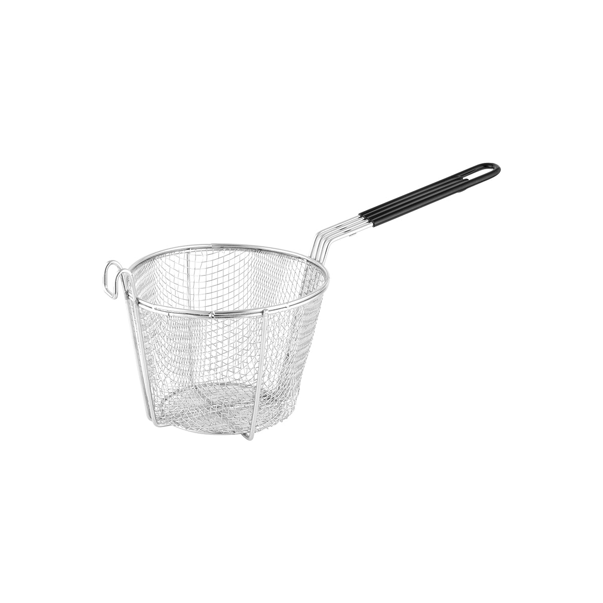 02725 Chef Inox Fry Basket Round 250x460mm Tomkin Australia Hospitality Supplies