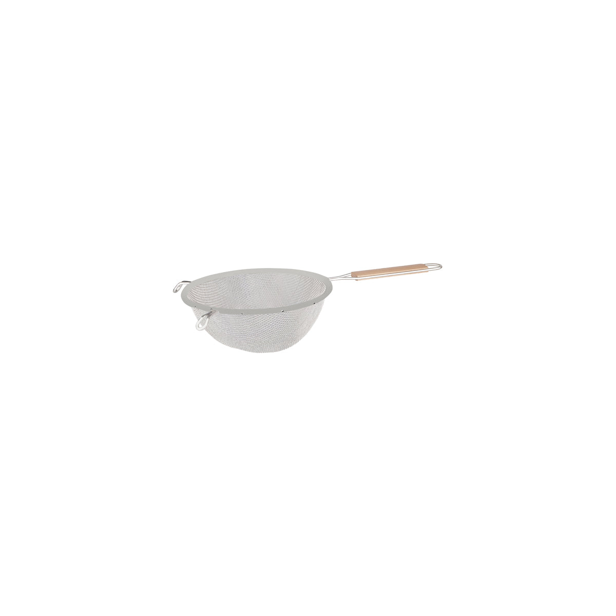 03196 Metaltex Strainer Medium Wood Handle 180mm Tomkin Australia Hospitality Supplies