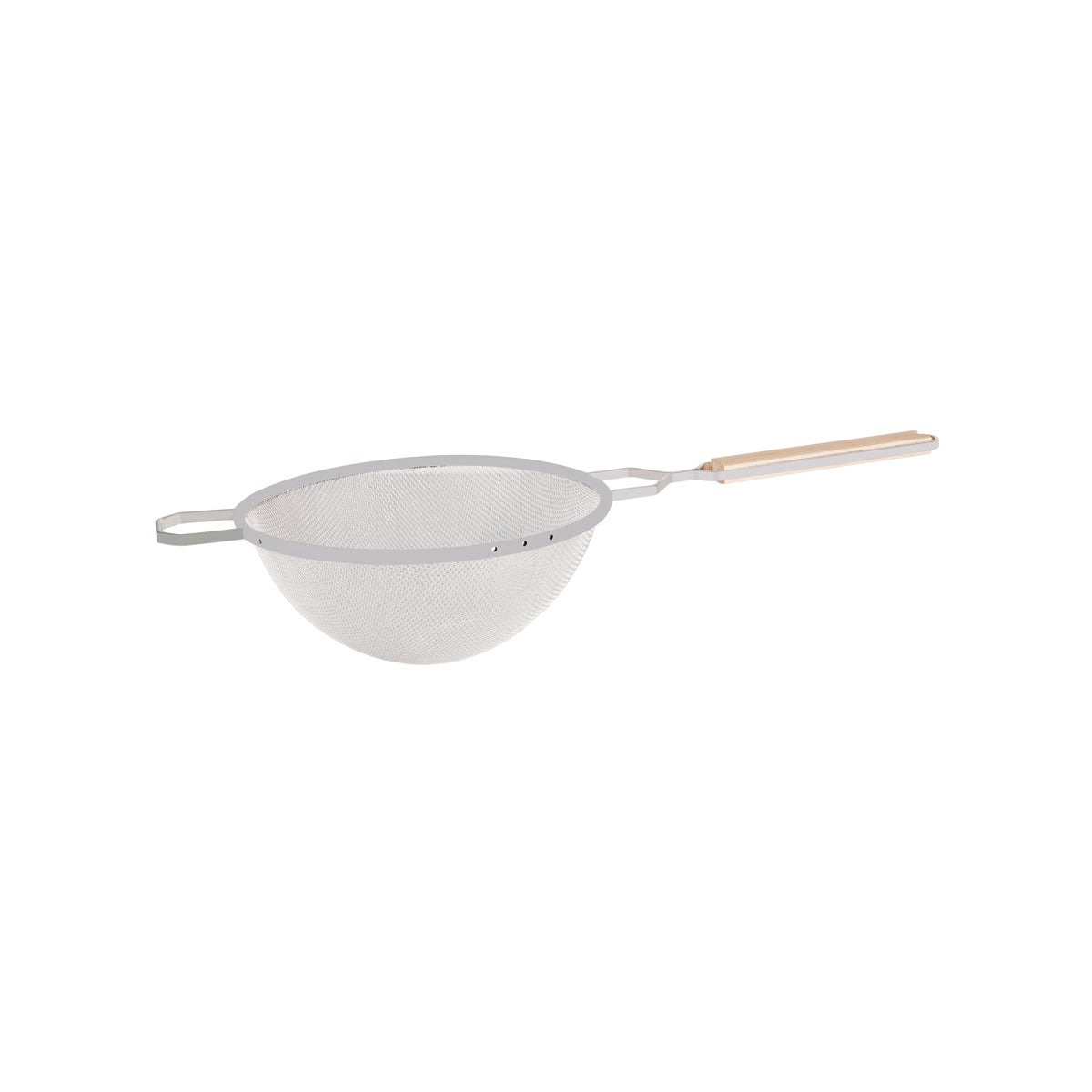 03200 Metaltex Strainer Medium Wood Handle 260mm Tomkin Australia Hospitality Supplies