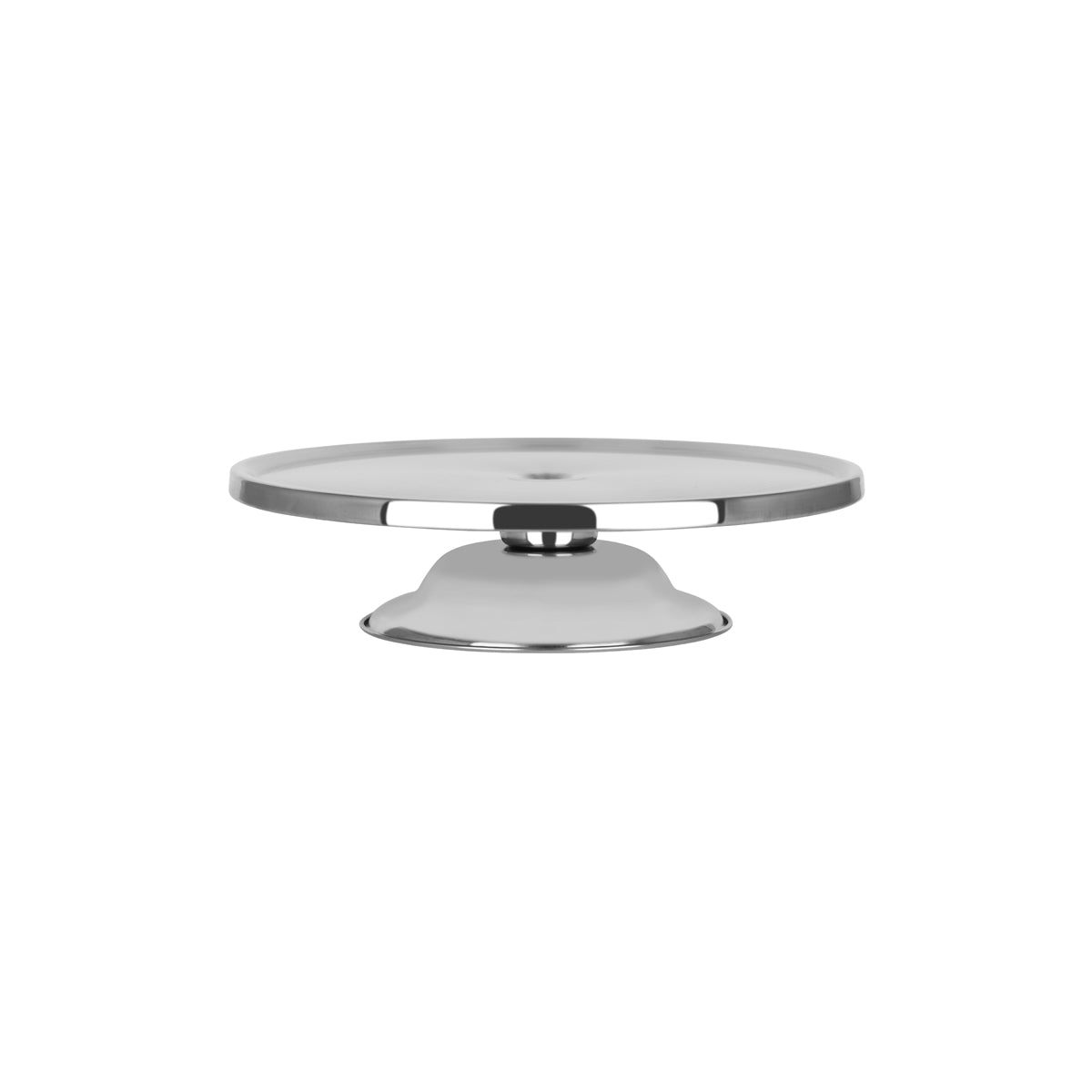 '04124 Chef Inox Cake Stand Stainless Steel 300x75mm Tomkin Australia Hospitality Supplies