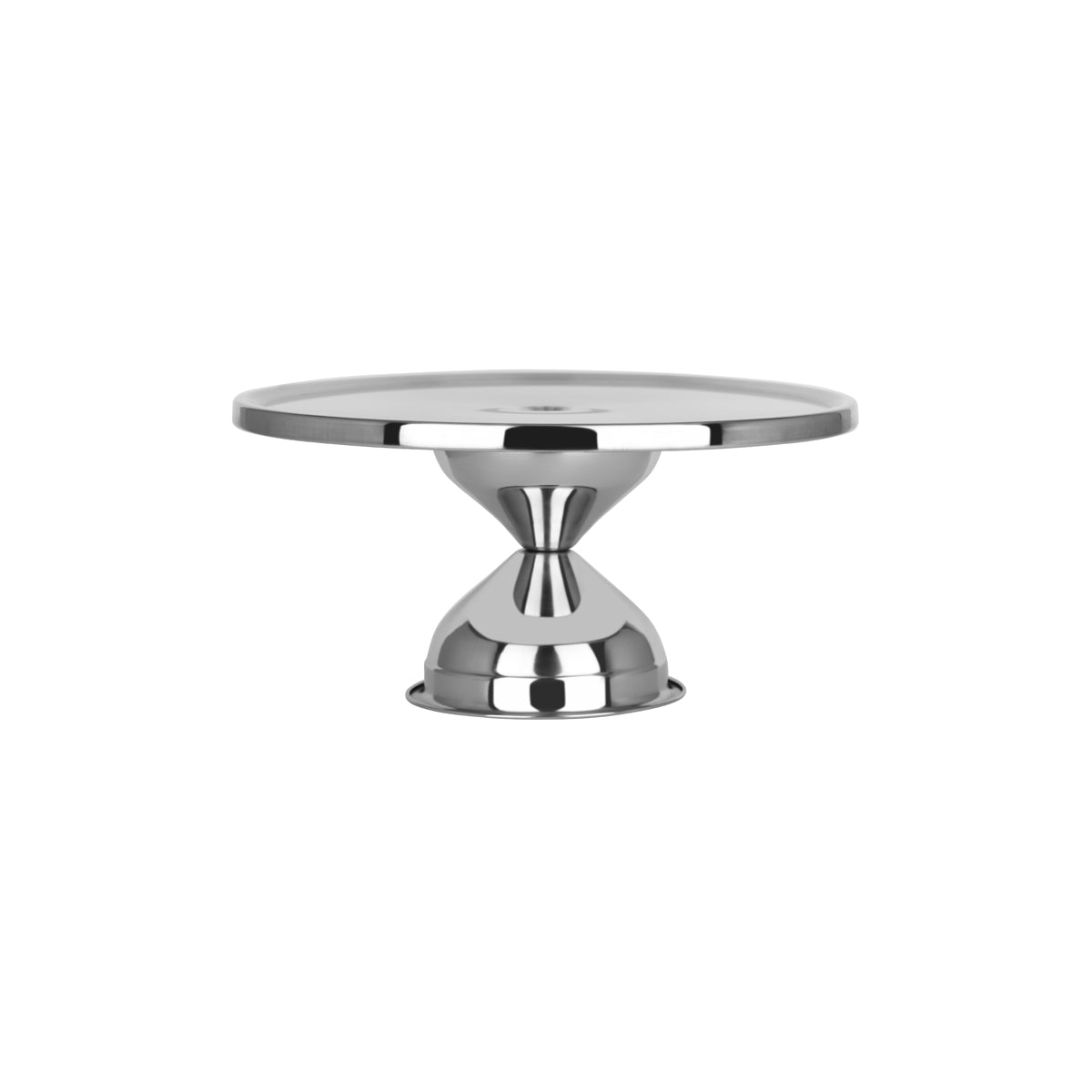 '04125 Chef Inox Cake Stand Stainless Steel 300x150mm Tomkin Australia Hospitality Supplies