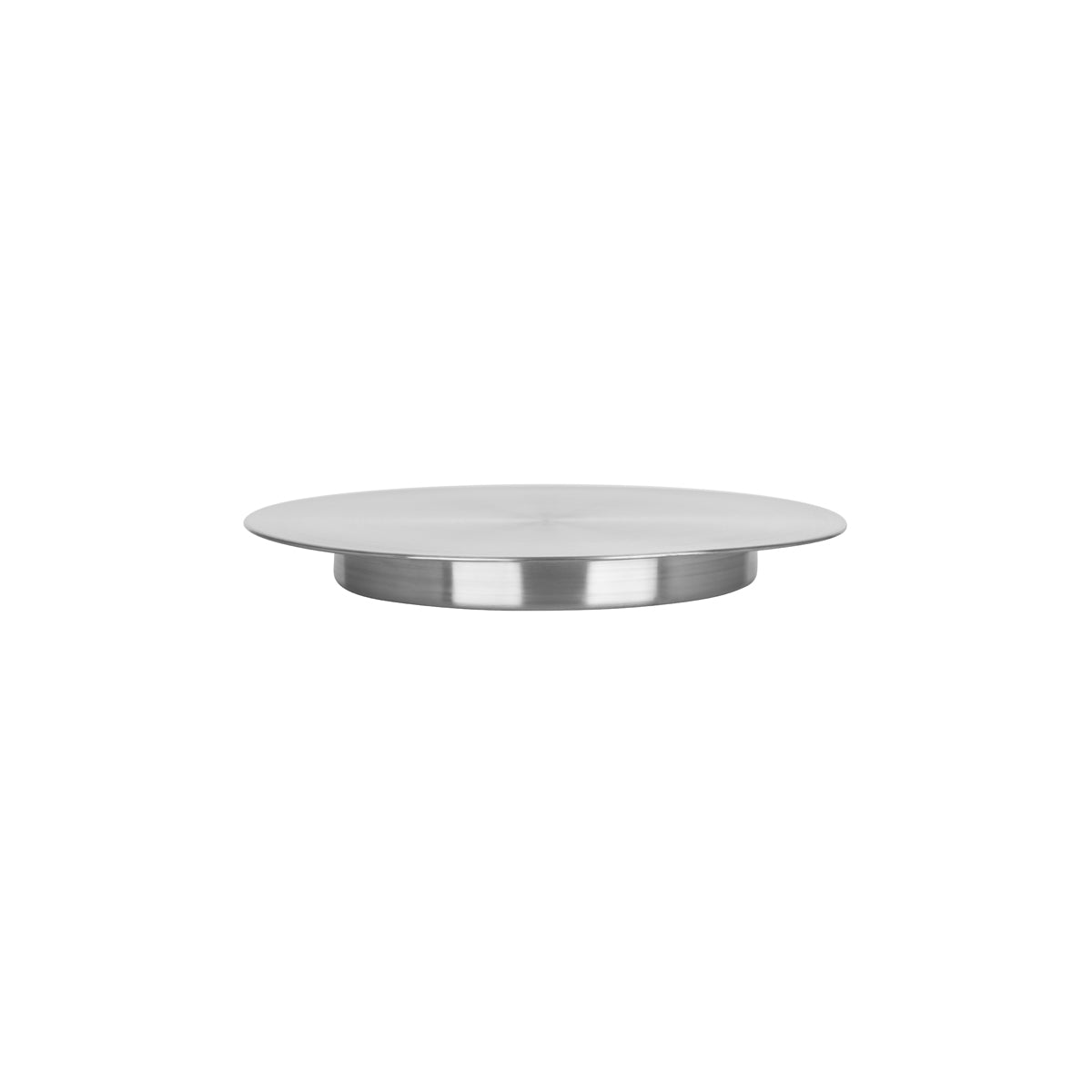 '04126 Chef Inox Cake Stand Stainless Steel 300x40mm Tomkin Australia Hospitality Supplies