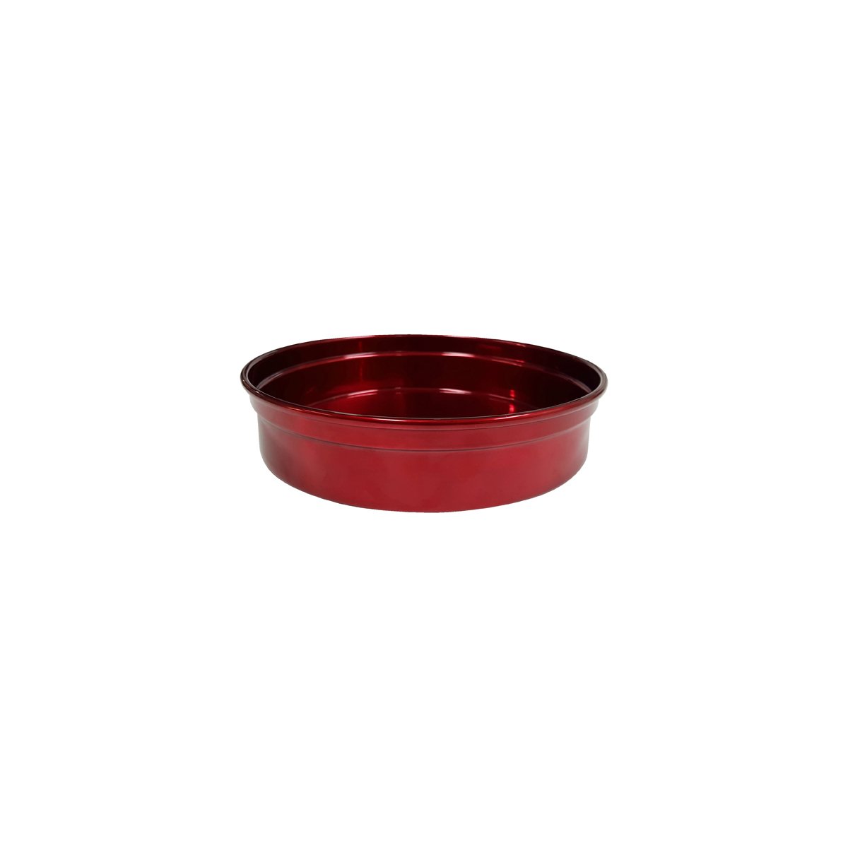 04200-RD Chef Inox Round Bar Tray Aluminium Red 240x50mm Tomkin Australia Hospitality Supplies