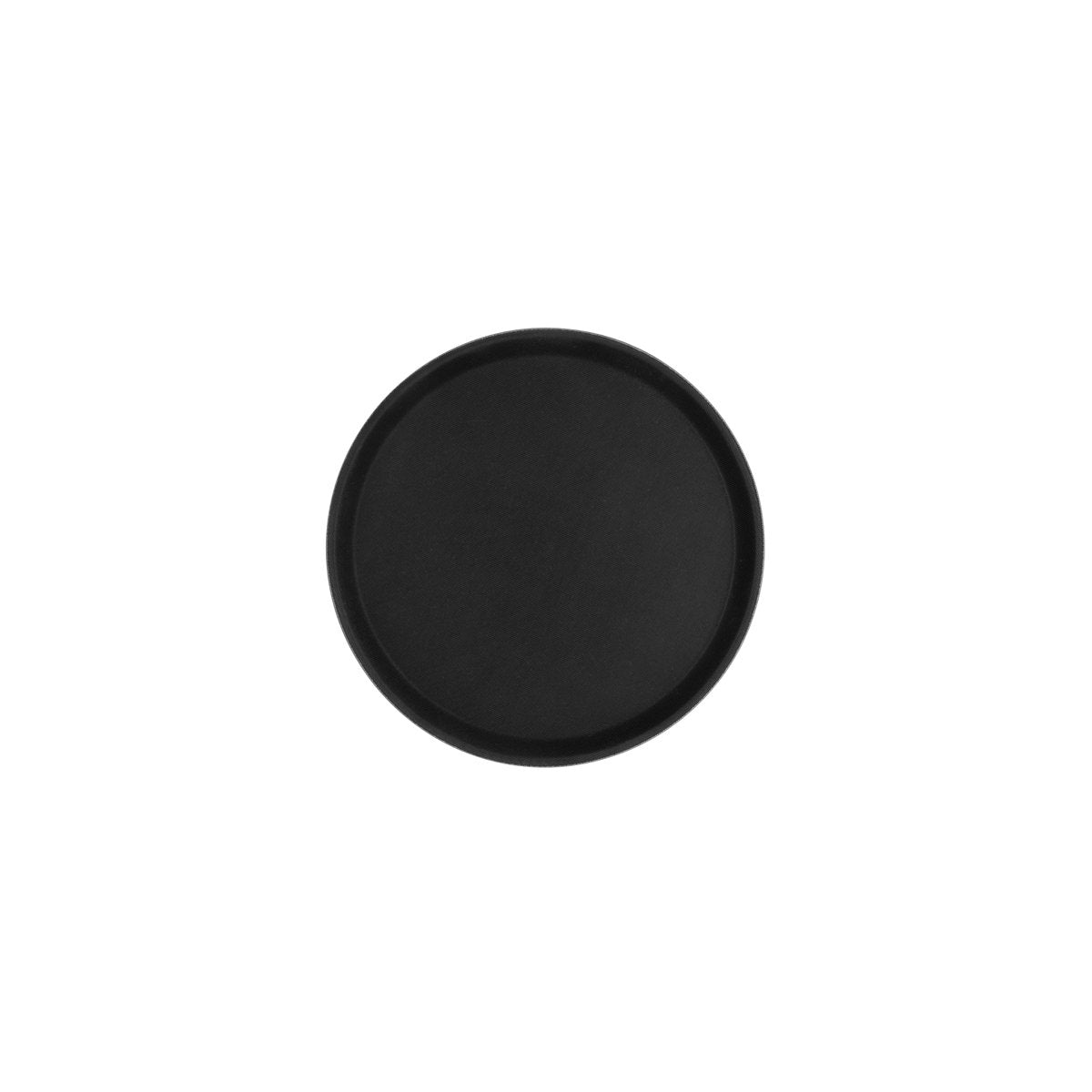 04294 Chef Inox Round Tray Non-Slip Fibreglass Black 280mm Tomkin Australia Hospitality Supplies