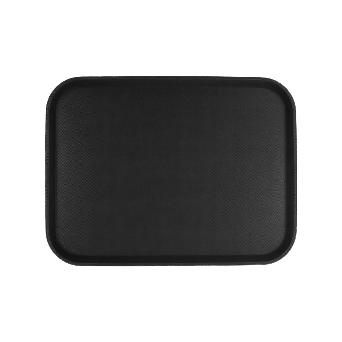 04298 Chef Inox Rectangular Tray Non-Slip Plastic Black 380x510mm Tomkin Australia Hospitality Supplies
