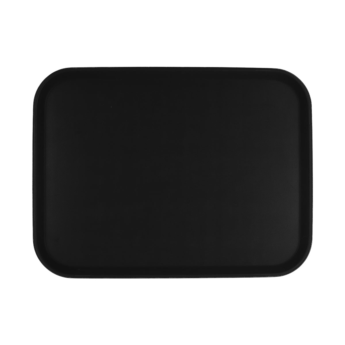 04299 Chef Inox Rectangular Tray Non-Slip Plastic Black 405x550mm Tomkin Australia Hospitality Supplies