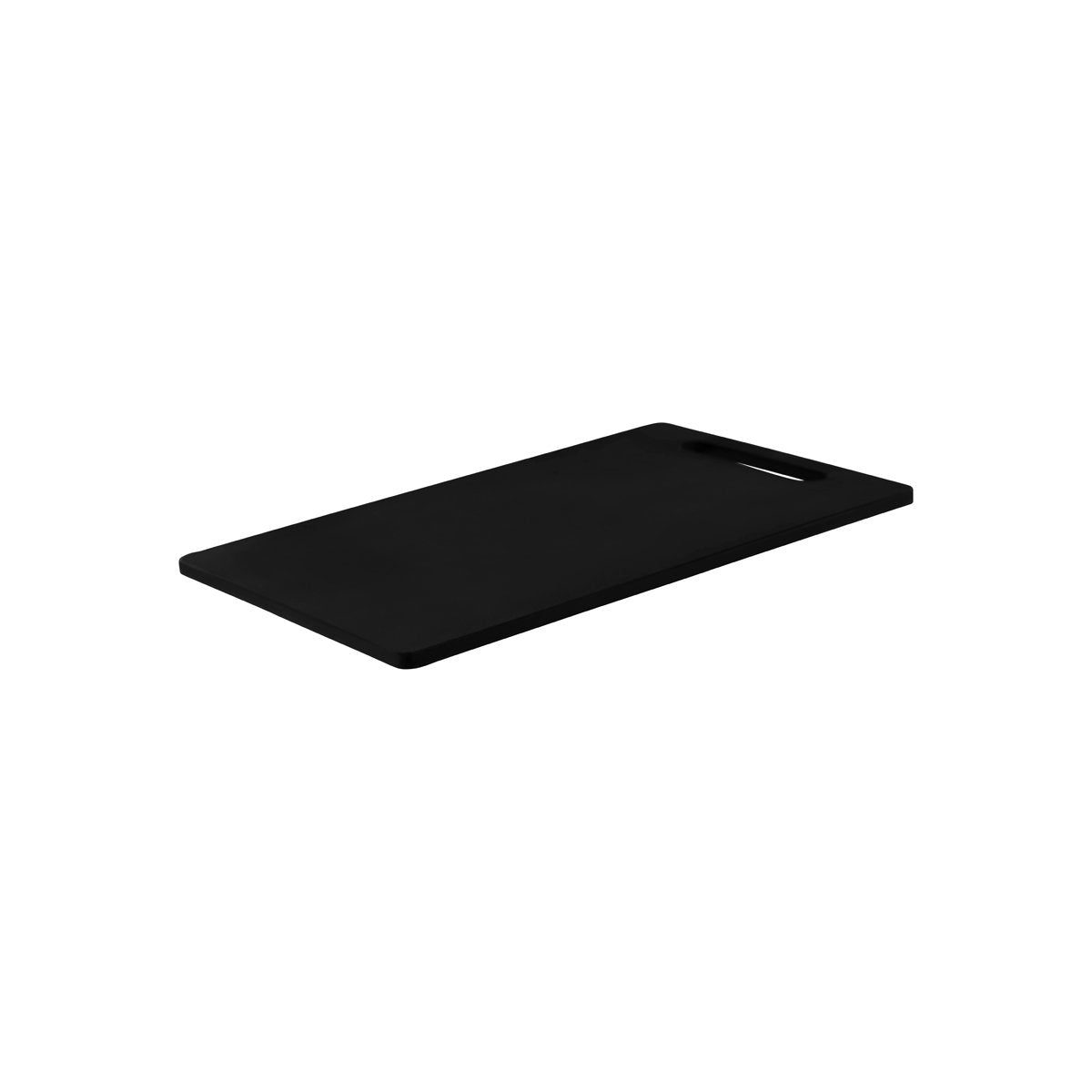 04320-BK Chef Inox Cutting Board Polyethylene Black with Handle 300x450x12mm Tomkin Australia Hospitality Supplies