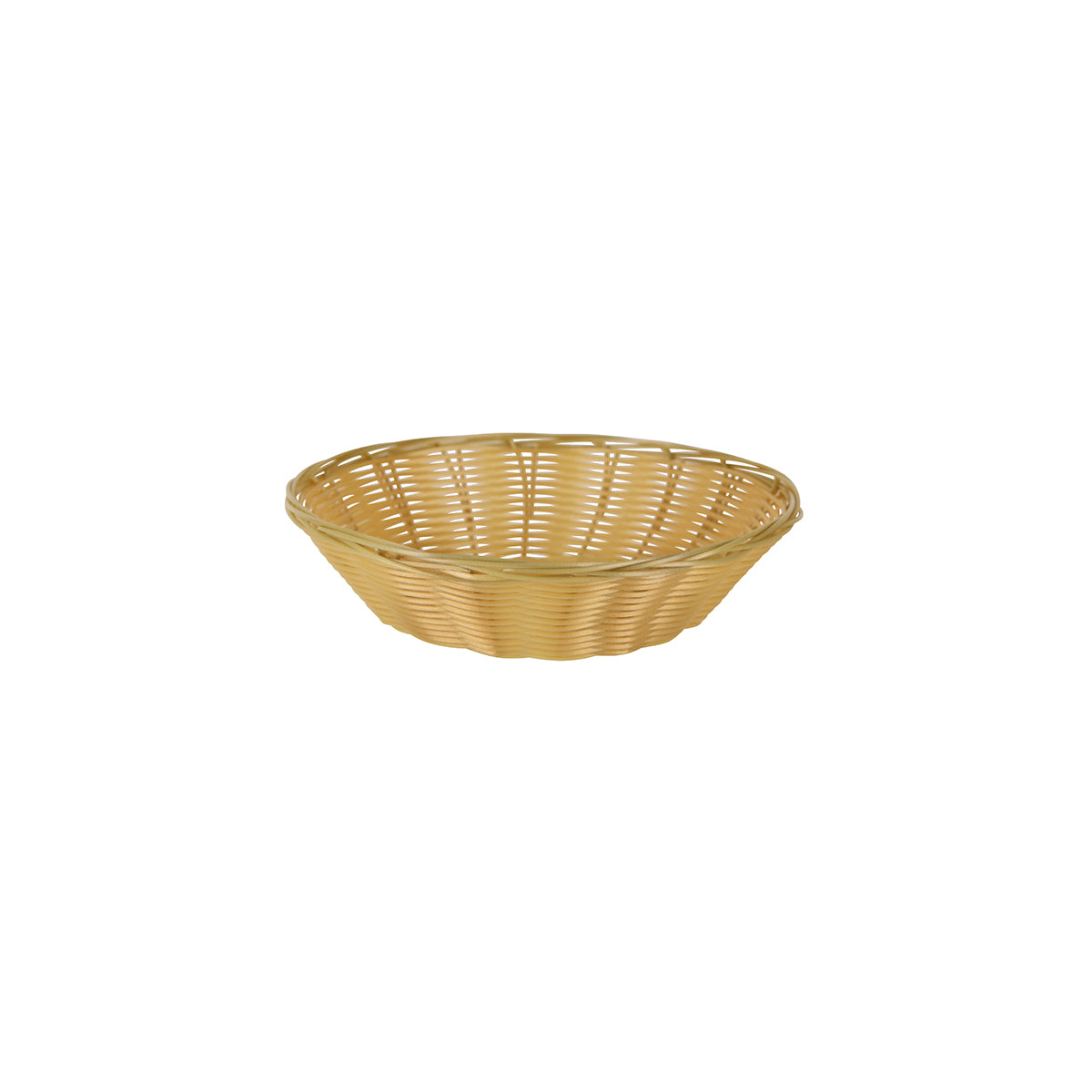 04589 Chef Inox Bread Basket Round Polypropylene 230x67mm Tomkin Australia Hospitality Supplies