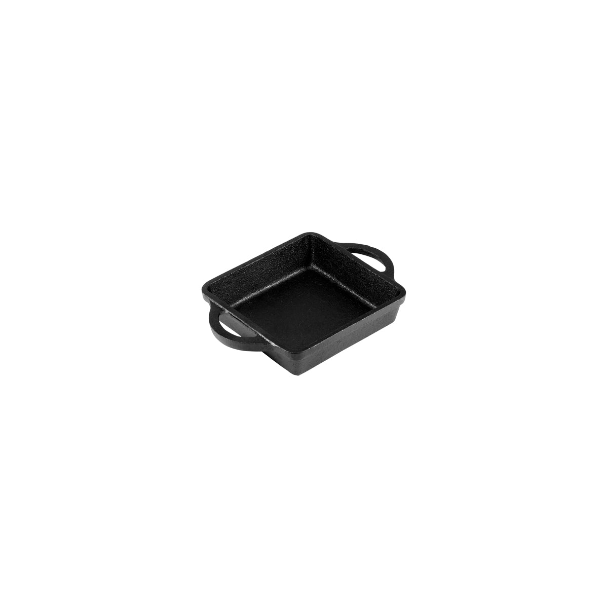 &#39;04628 Chef Inox Cast Iron Mini Square Skillet with Handles 120x120x30mm Tomkin Australia Hospitality Supplies
