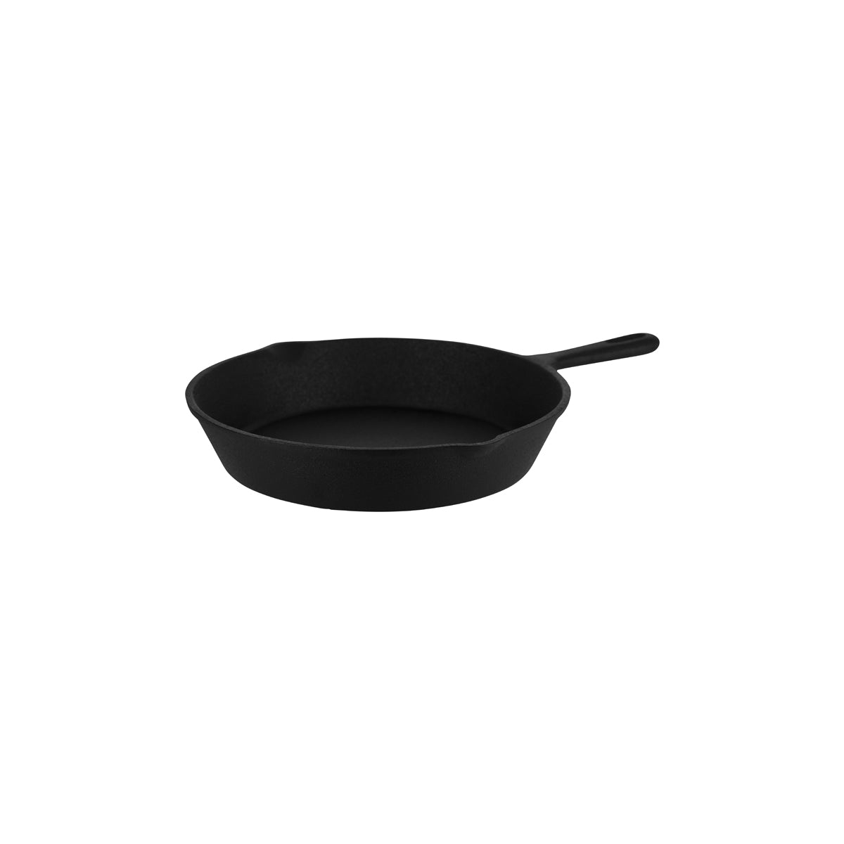 04641 Chef Inox Frypan Cast Iron Round with Spout 260x45mm Tomkin Australia Hospitality Supplies