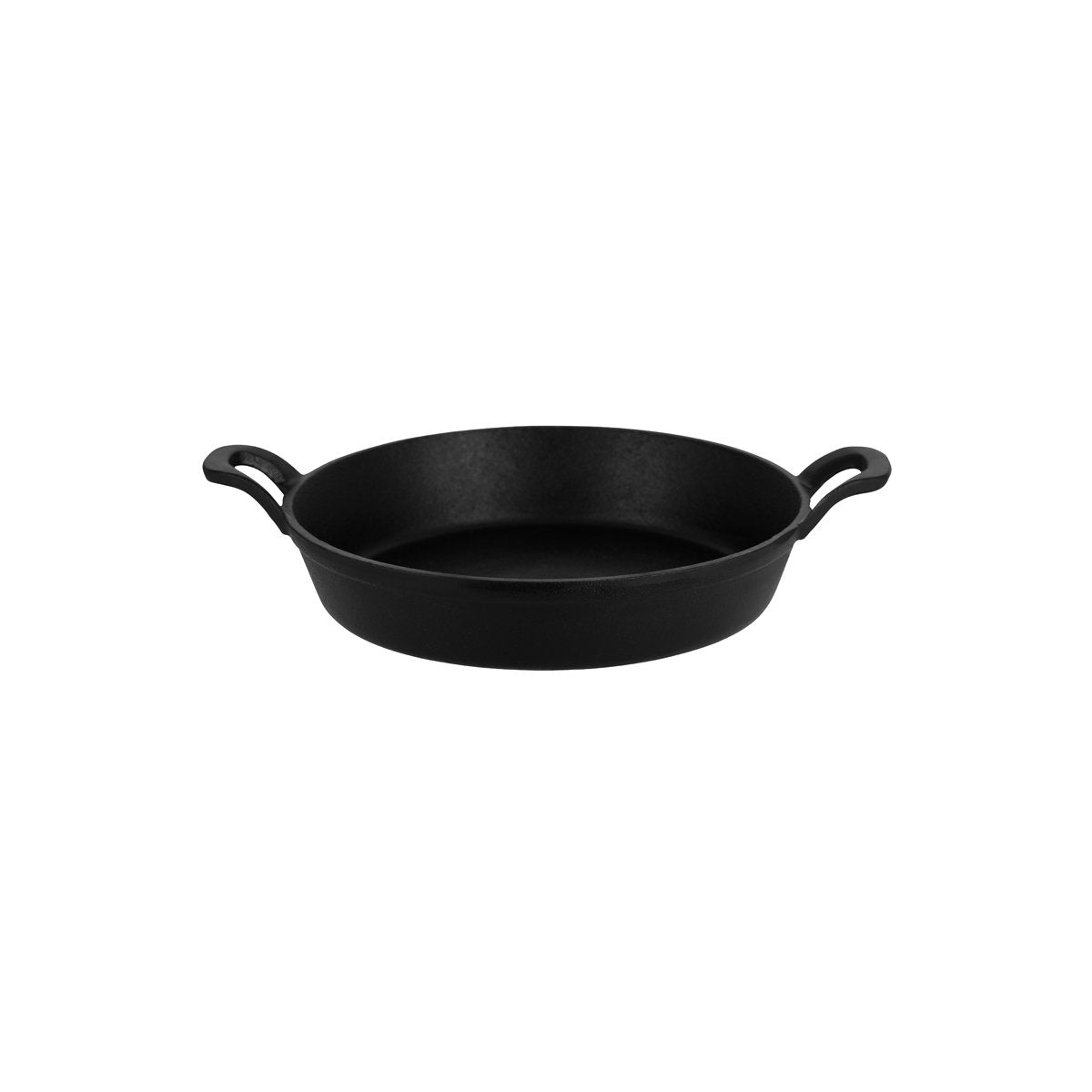 04642 Chef Inox Cast Iron Round Gratin with Handles 220x45mm Tomkin Australia Hospitality Supplies