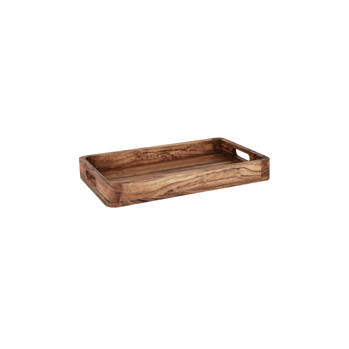 04770 Chef Inox Serve Acacia Rectangular Deep Tray 405x254x50mm Tomkin Australia Hospitality Supplies