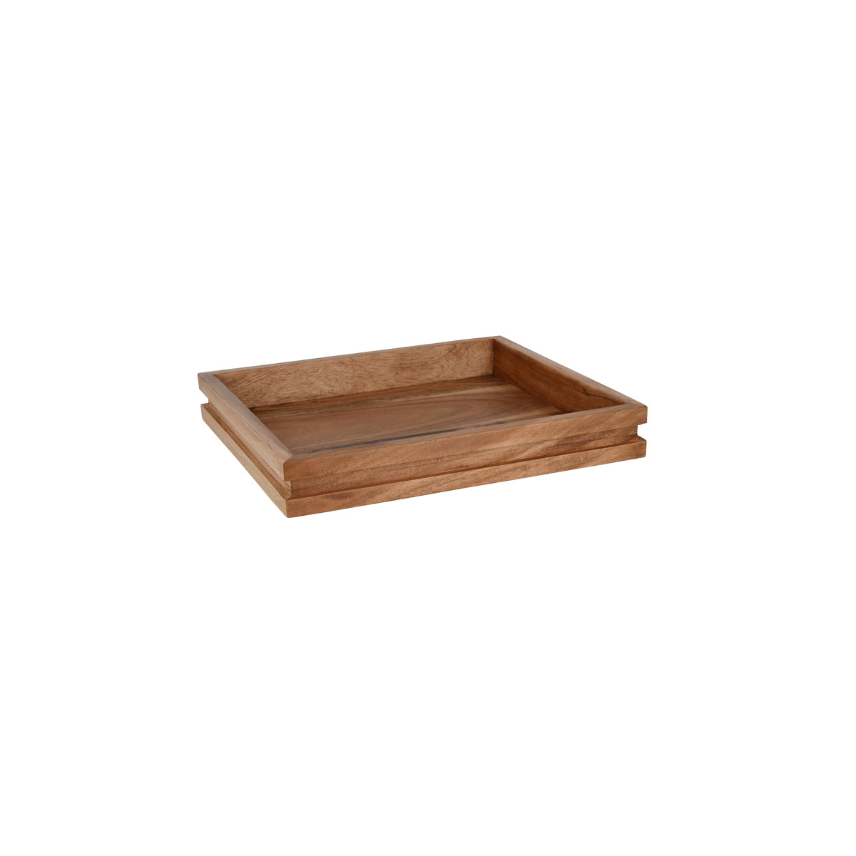 04793 Chef Inox Serve Acacia Display Tray GN 2/3 325x354x50mm Tomkin Australia Hospitality Supplies