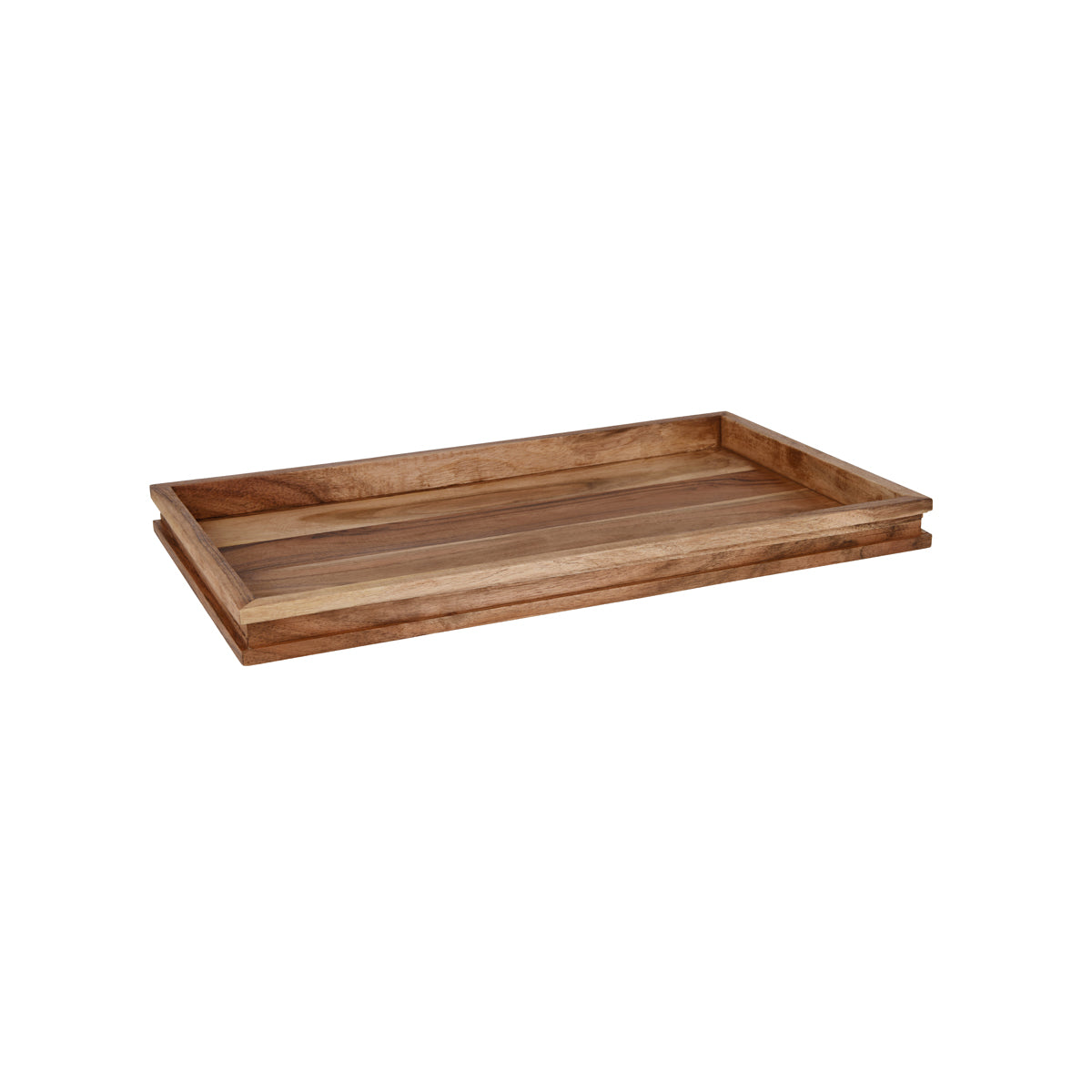 04795 Chef Inox Serve Acacia Display Tray GN 1/1 530x325x40mm Tomkin Australia Hospitality Supplies