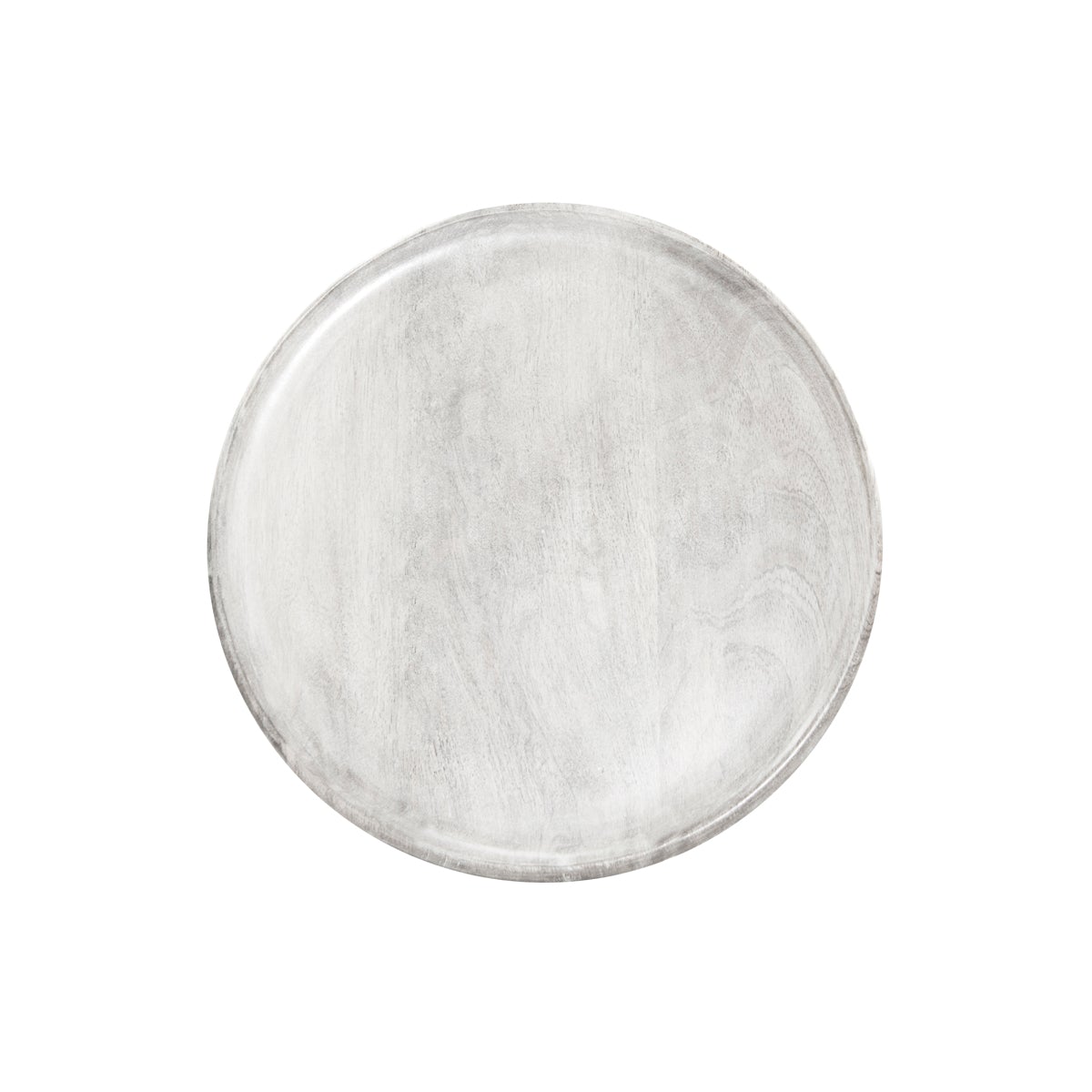 '04810 Chef Inox Mangowood Round Serving Board White 300x15mm Tomkin Australia Hospitality Supplies