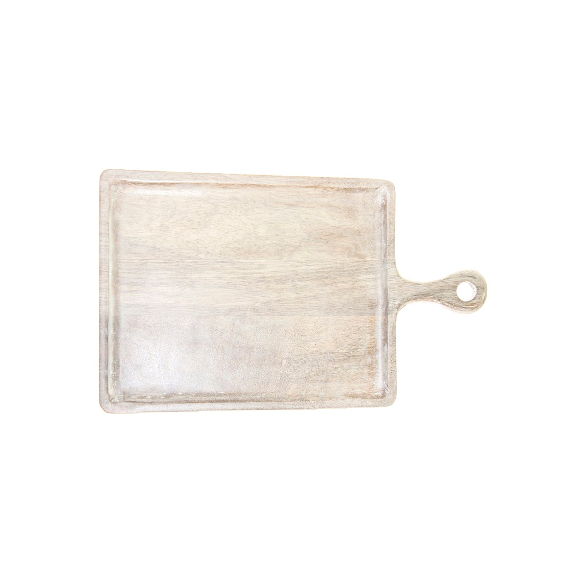 &#39;04832 Chef Inox Mangowood Rectangular Serving Board with Handle White 300x200x15mm Tomkin Australia Hospitality Supplies