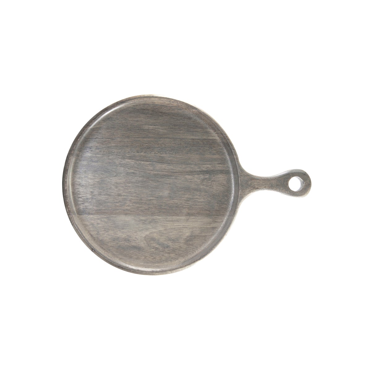'04844 Chef Inox Mangowood Round Serving Board with Handle Grey 300x15mm Tomkin Australia Hospitality Supplies