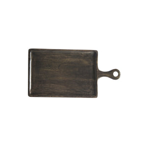 Rectangular Serving Board with Handle Dark 260x180x15mm