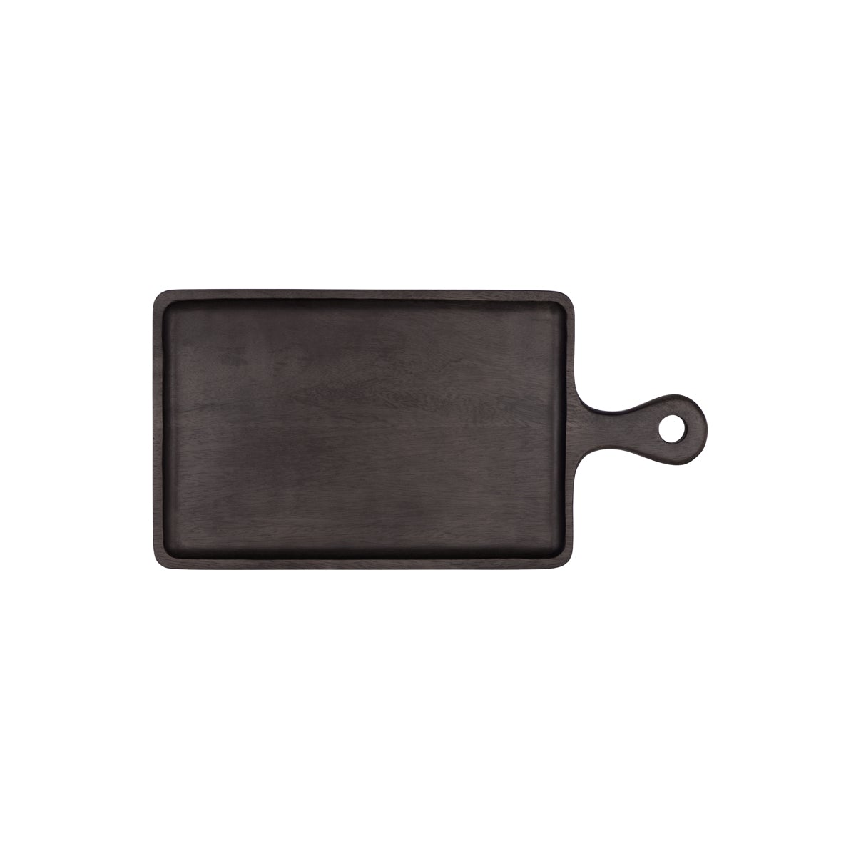 &#39;04965 Chef Inox Mangowood Rectangular Serving Board with Handle Dark 300x200x15mm Tomkin Australia Hospitality Supplies