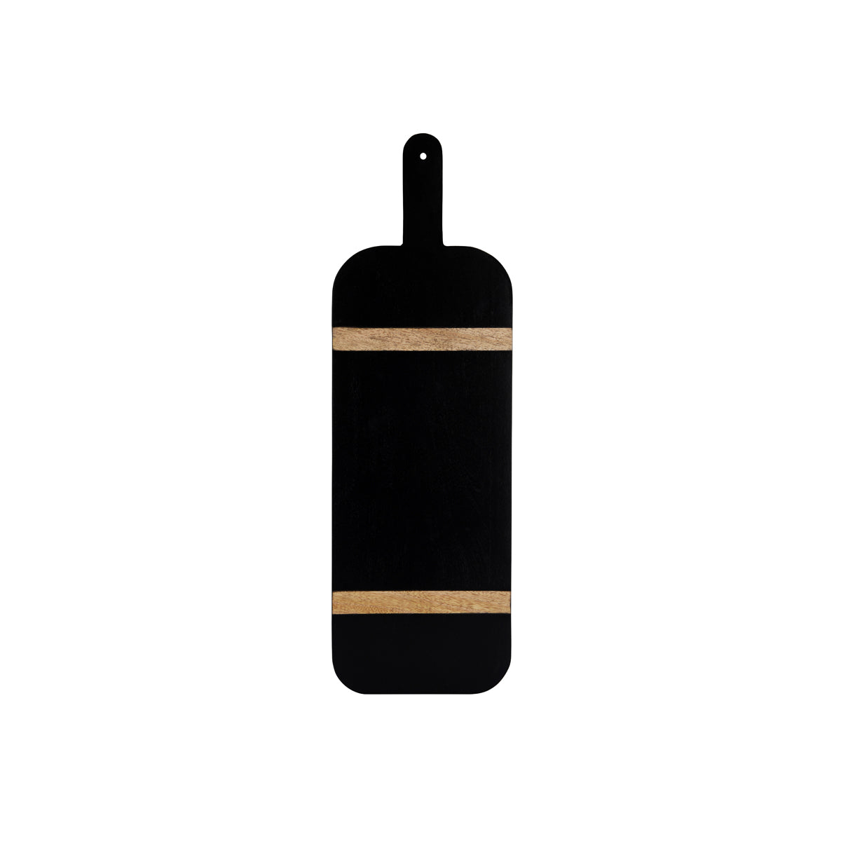 04974 Chef Inox Serve Black Acacia Paddle Board with Acacia Inlay 560x180x15mm Tomkin Australia Hospitality Supplies