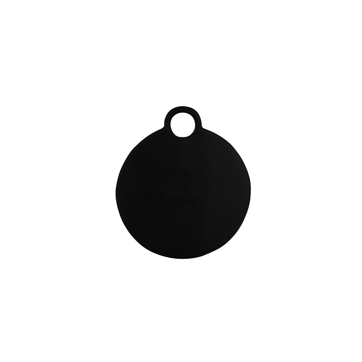 04978 Chef Inox Serve Black Acacia Round Board with Loop Handle 405x355x25mm Tomkin Australia Hospitality Supplies