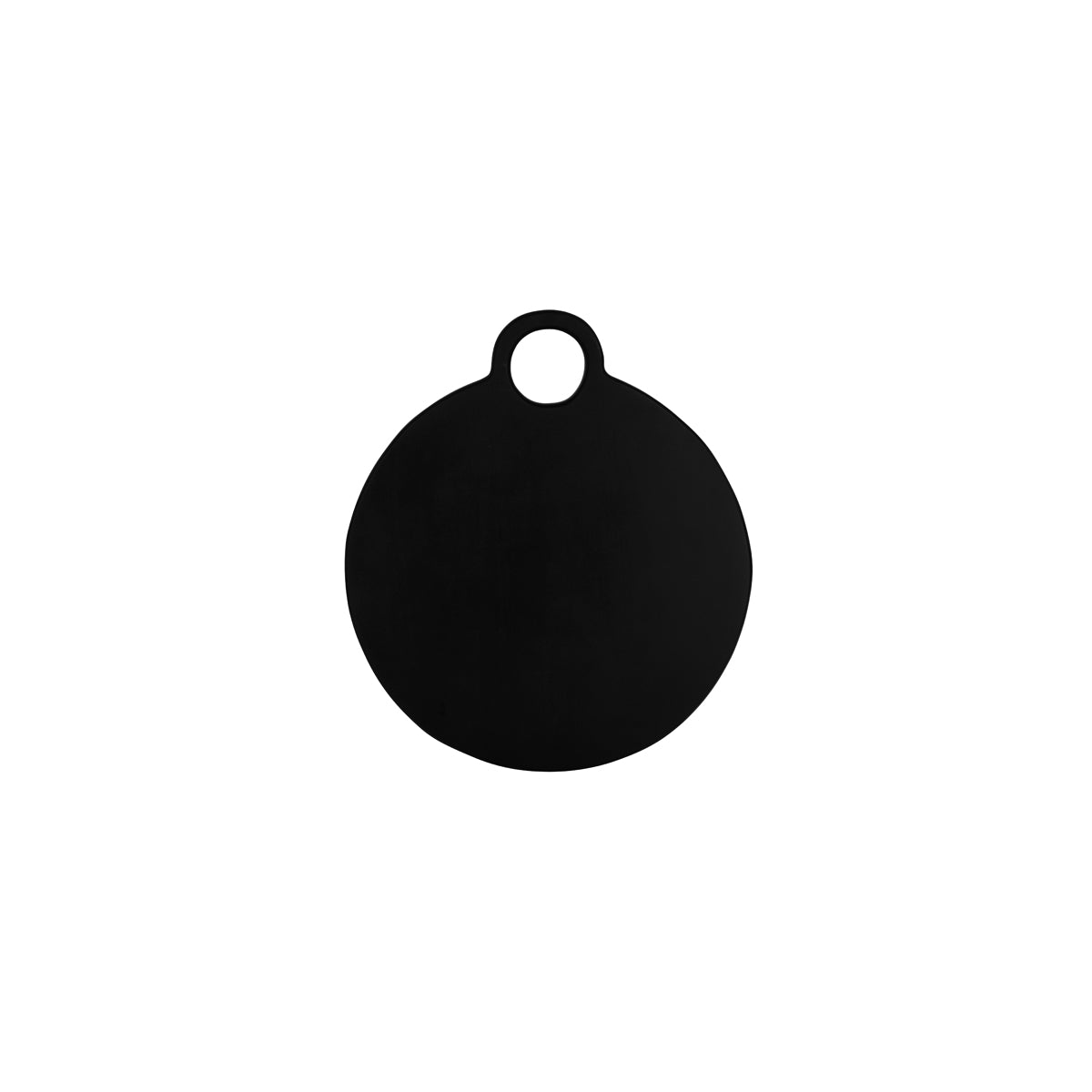 04978 Chef Inox Serve Black Acacia Round Board with Loop Handle 405x355x25mm Tomkin Australia Hospitality Supplies