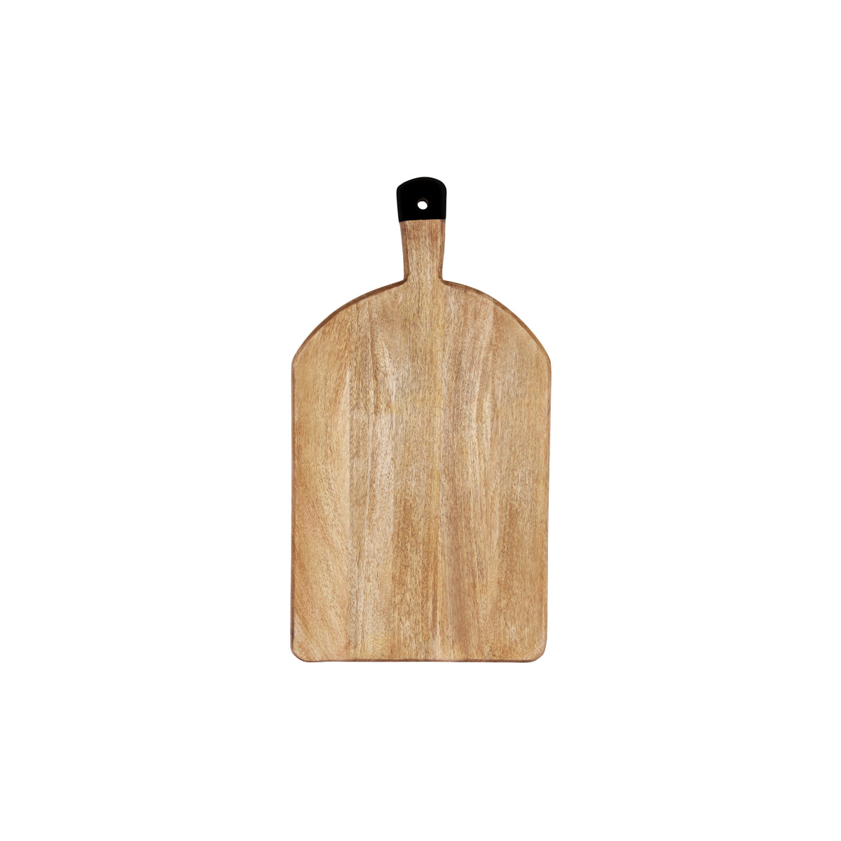 04994 Chef Inox Serve Mangowood Rectangular Serving Board with Black Handle 520x280x40mm Tomkin Australia Hospitality Supplies