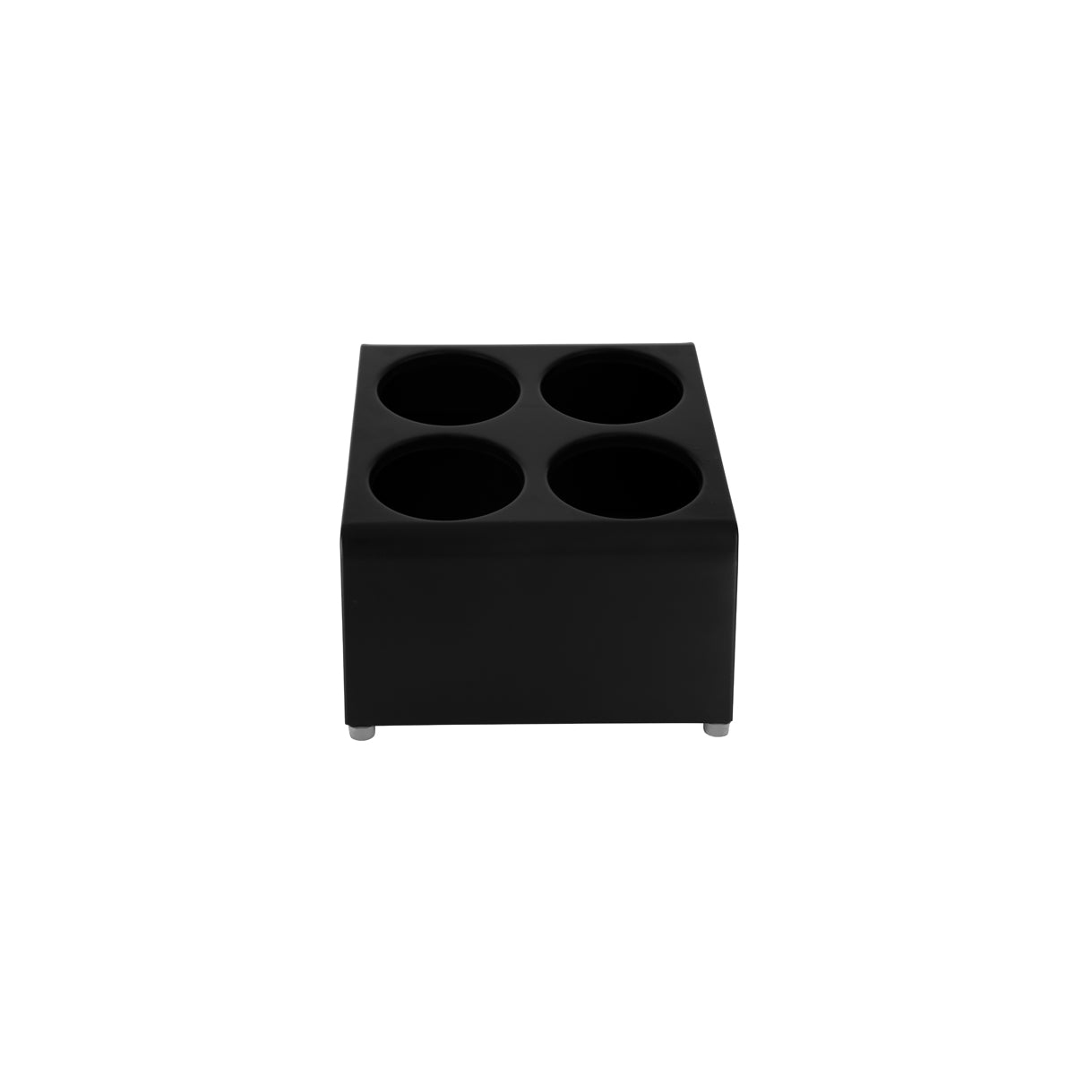 05242 Chef Inox Cutlery Cylinder Holder Black 4 Hole Tomkin Australia Hospitality Supplies