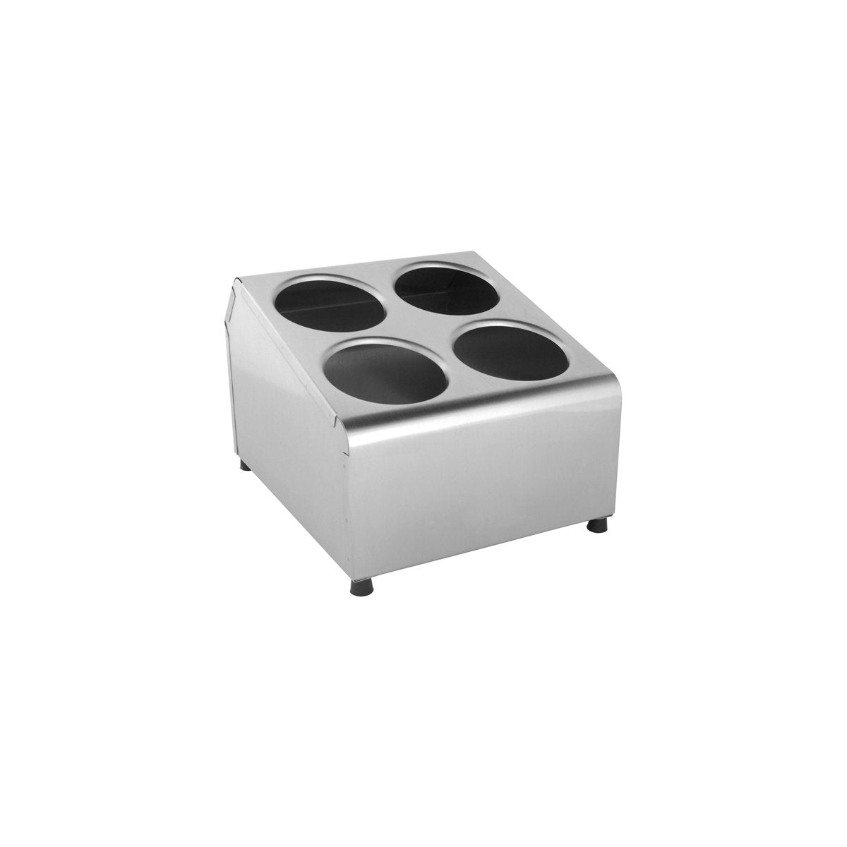 05244 Chef Inox Cutlery Cylinder Holder 4 Hole Tomkin Australia Hospitality Supplies