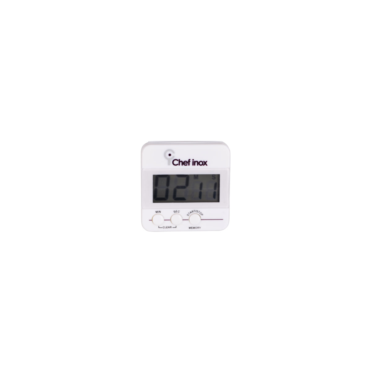 05394 Chef Inox Timer Digital Countdown 60 Minute 62x62x25mm Tomkin Australia Hospitality Supplies