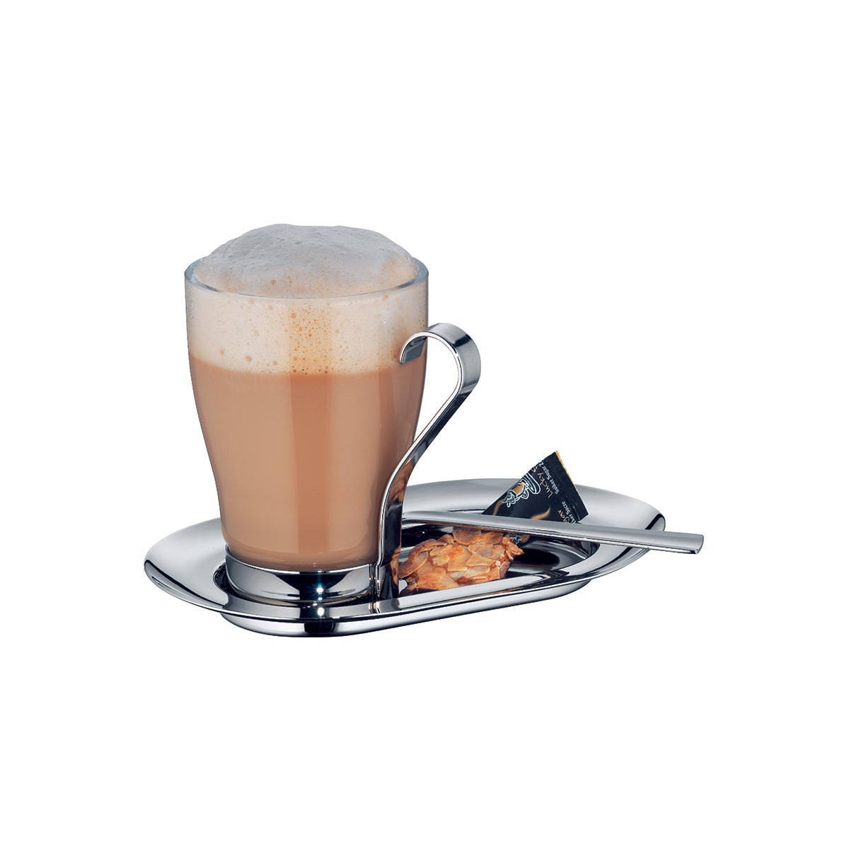 06.2519.6040 WMF CoffeeCulture Milk Coffee 6pc Set Tomkin Australia Hospitality Supplies