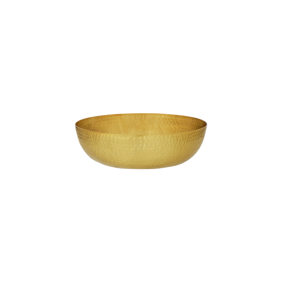 06922 Chef Inox Buffet Serve Round Serving / Seafood Bowl Hammered Brass 250x80mm / 2800ml Tomkin Australia Hospitality Supplies