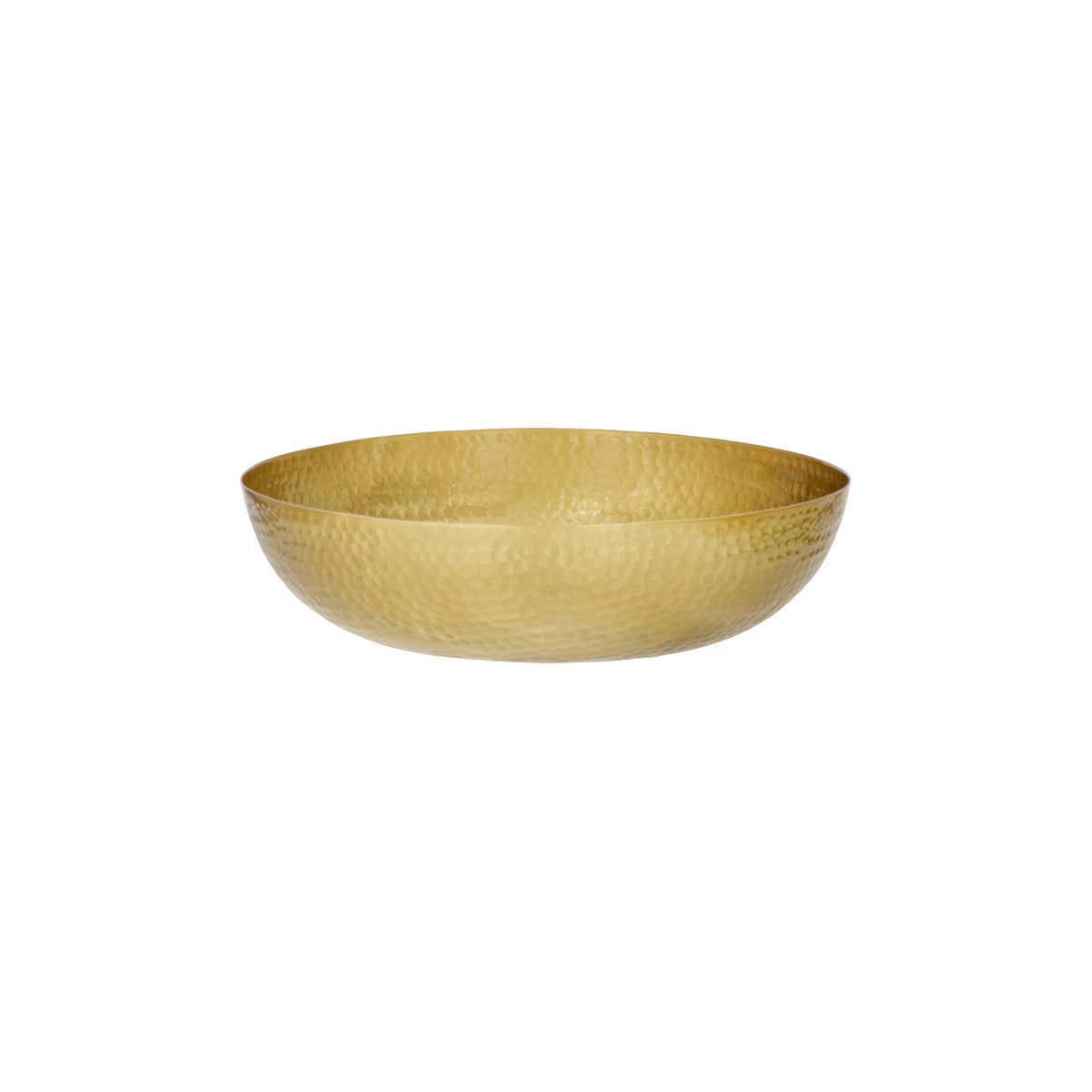 06925 Chef Inox Buffet Serve Round Serving / Seafood Bowl Hammered Brass 300x80mm / 4000ml Tomkin Australia Hospitality Supplies