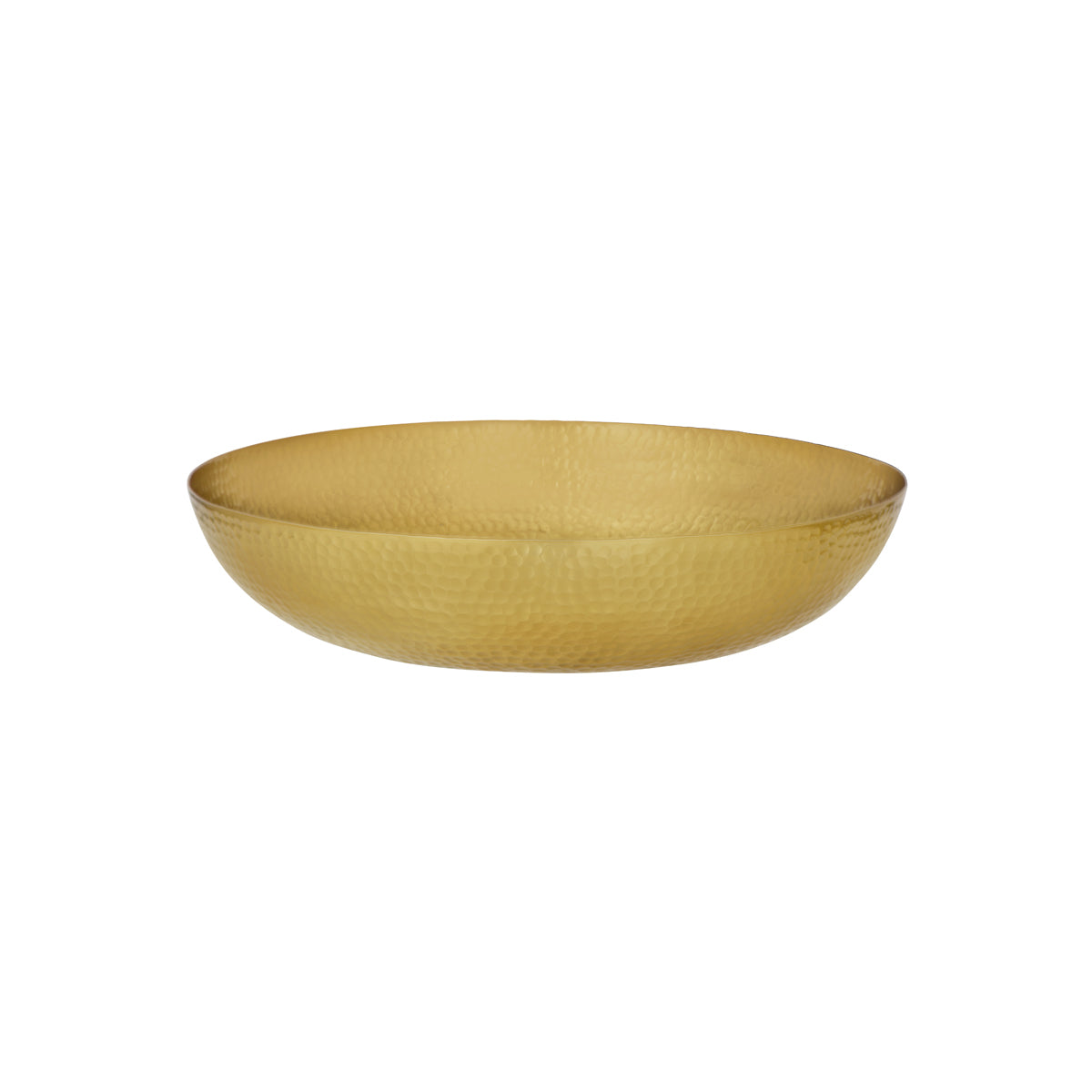 06928 Chef Inox Buffet Serve Round Serving / Seafood Bowl Hammered Brass 350x80mm / 5000ml Tomkin Australia Hospitality Supplies