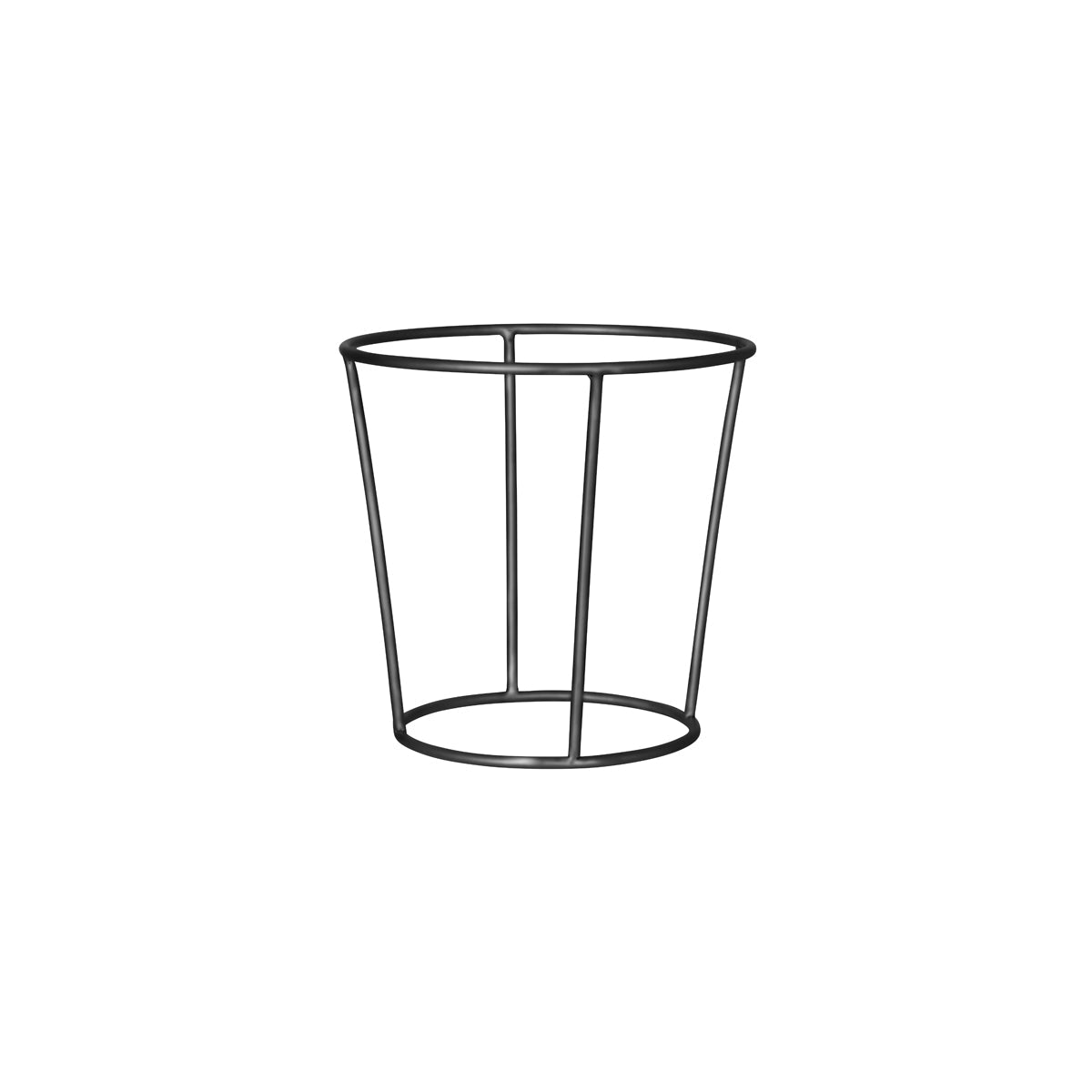 06934 Chef Inox Buffet Serve Round Riser Stainless Steel 150x200x190mm Matt Black Tomkin Australia Hospitality Supplies