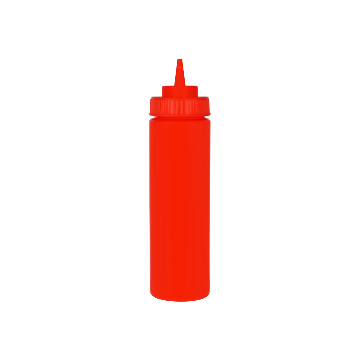 06975 Chef Inox Squeeze Bottle Wide Mouth Red 720ml Tomkin Australia Hospitality Supplies