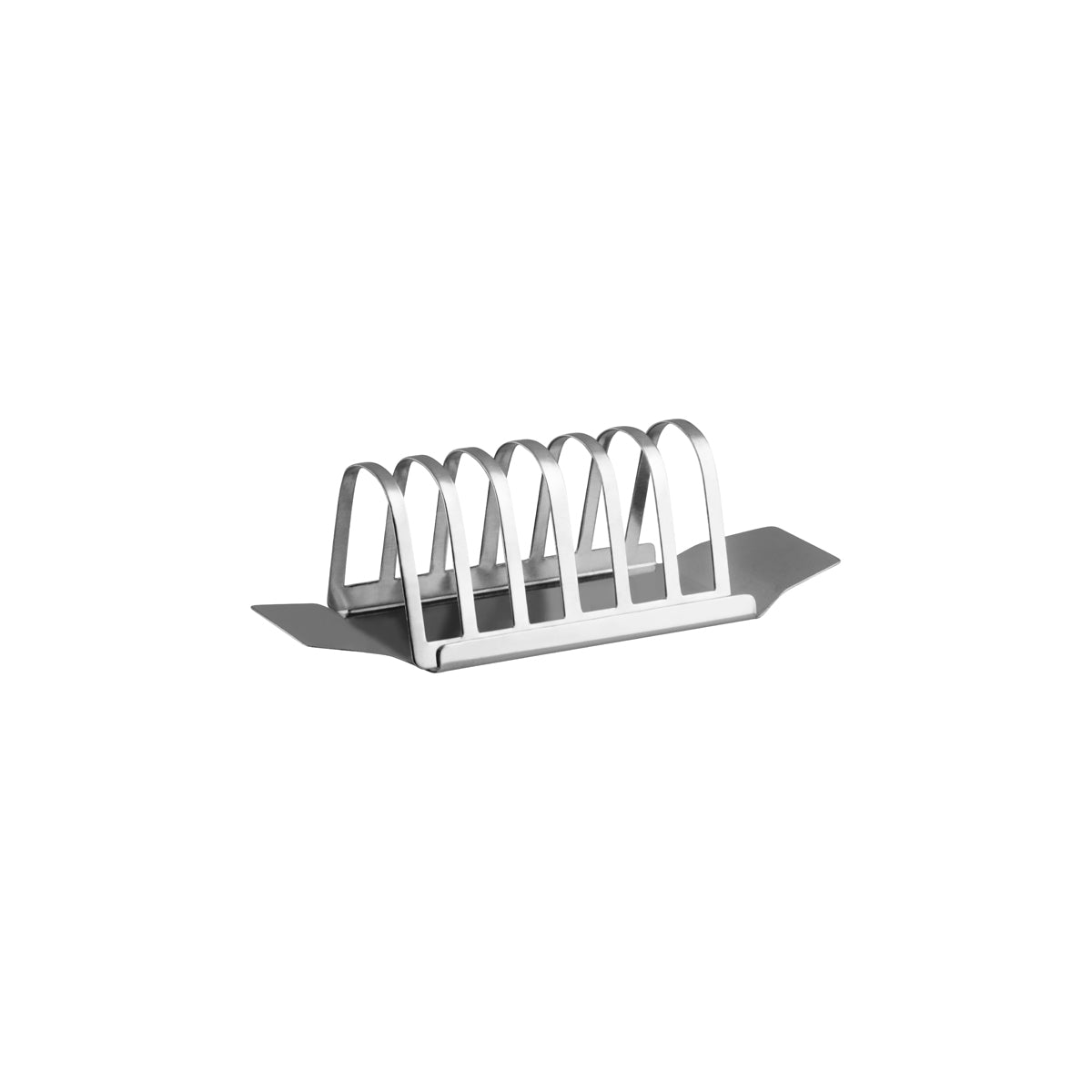 07637 Chef Inox Toast Rack with Base Stainless Steel 6 Slice 200x75x63mm Tomkin Australia Hospitality Supplies