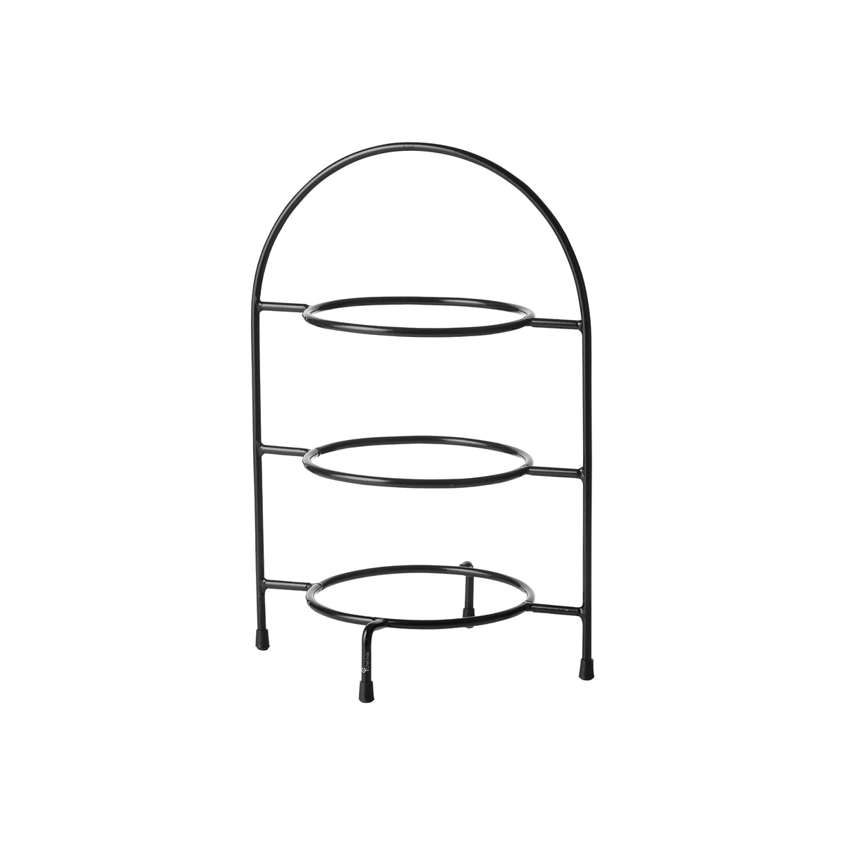 &#39;07705 Chef Inox Round Display Stand 3-Tier Black 195x285x440mm Tomkin Australia Hospitality Supplies