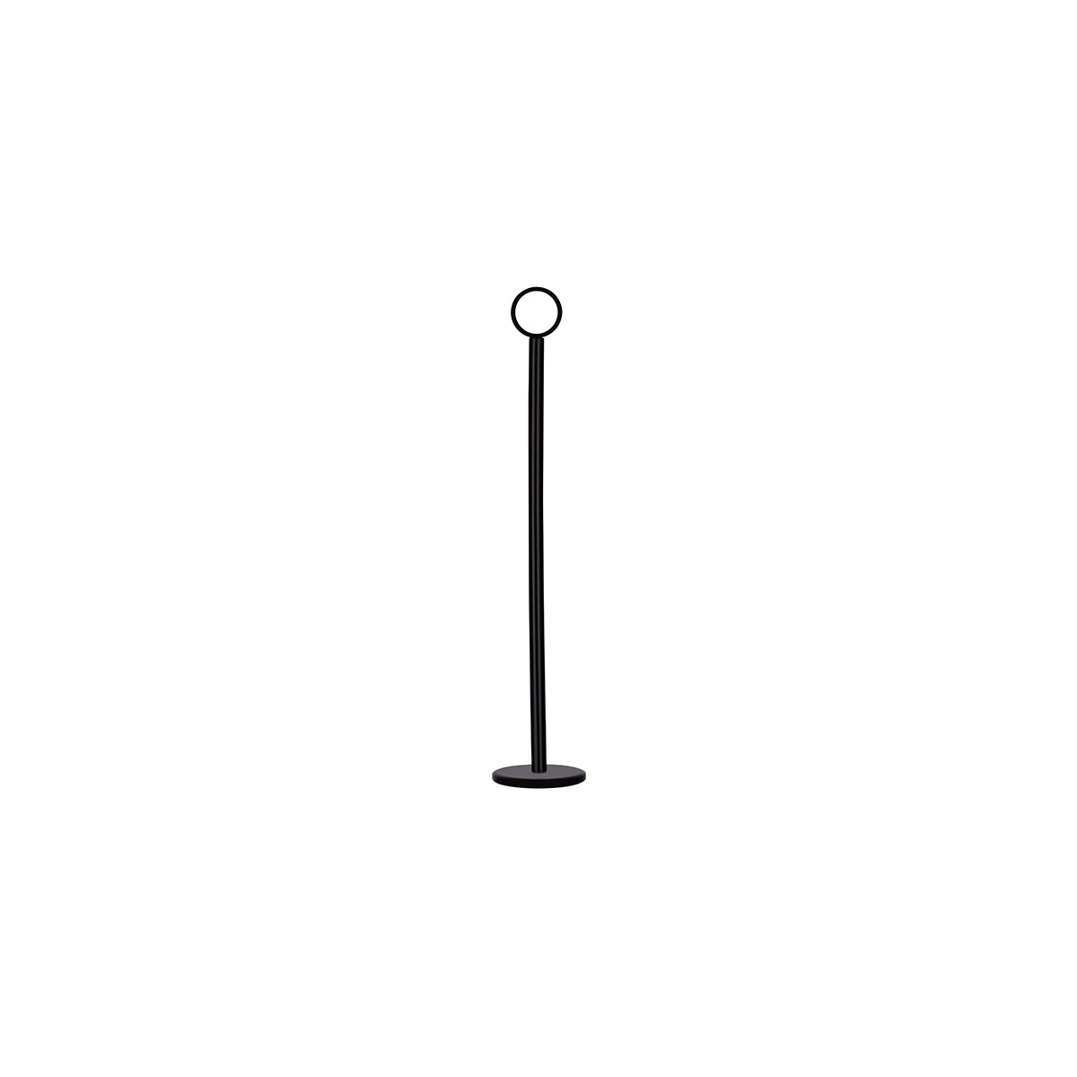 08130-BK Chef Inox Table Number Stand Matt Black 300mm Tomkin Australia Hospitality Supplies