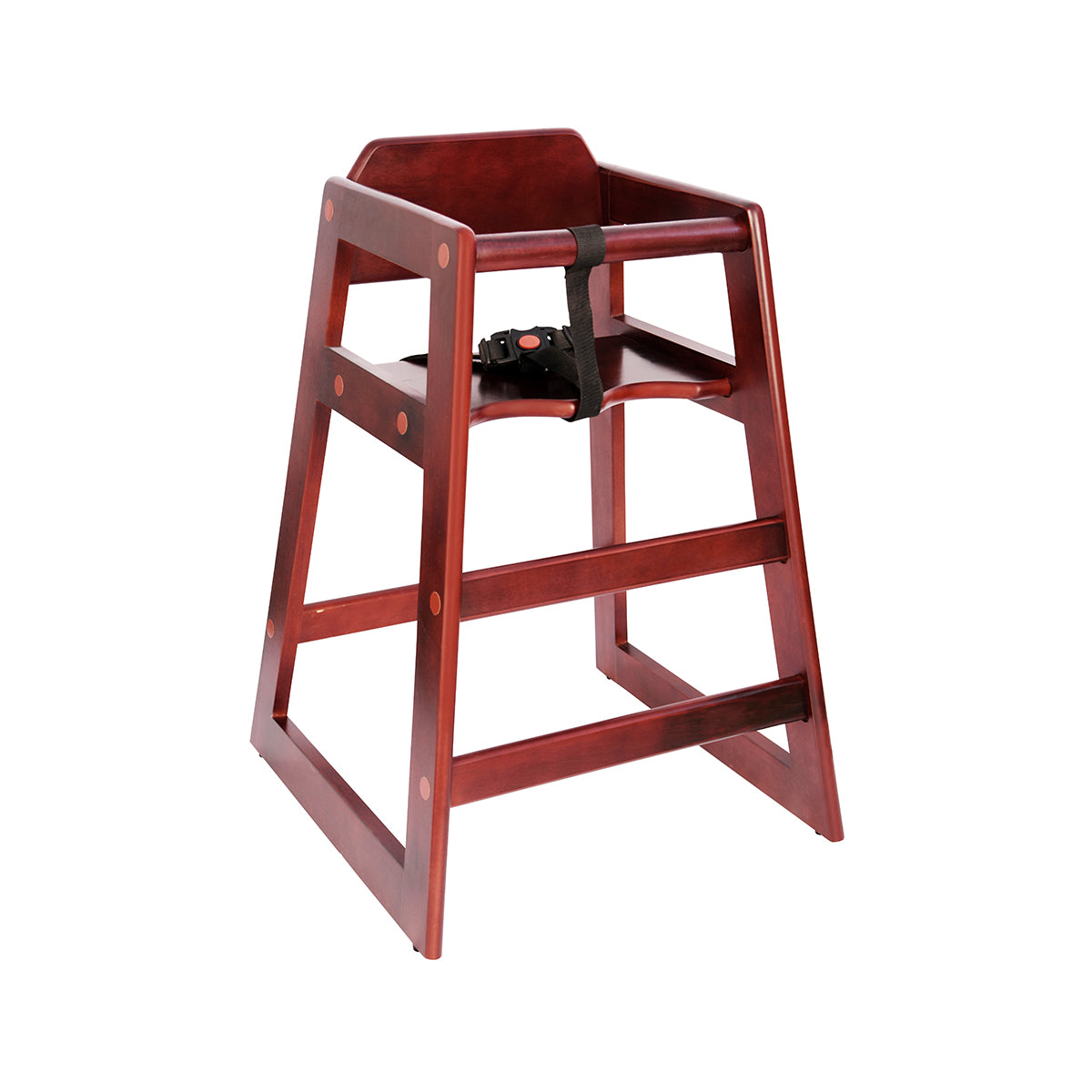 '09800 Chef Inox High Chair Mahogany 513x502x733mm Tomkin Australia Hospitality Supplies