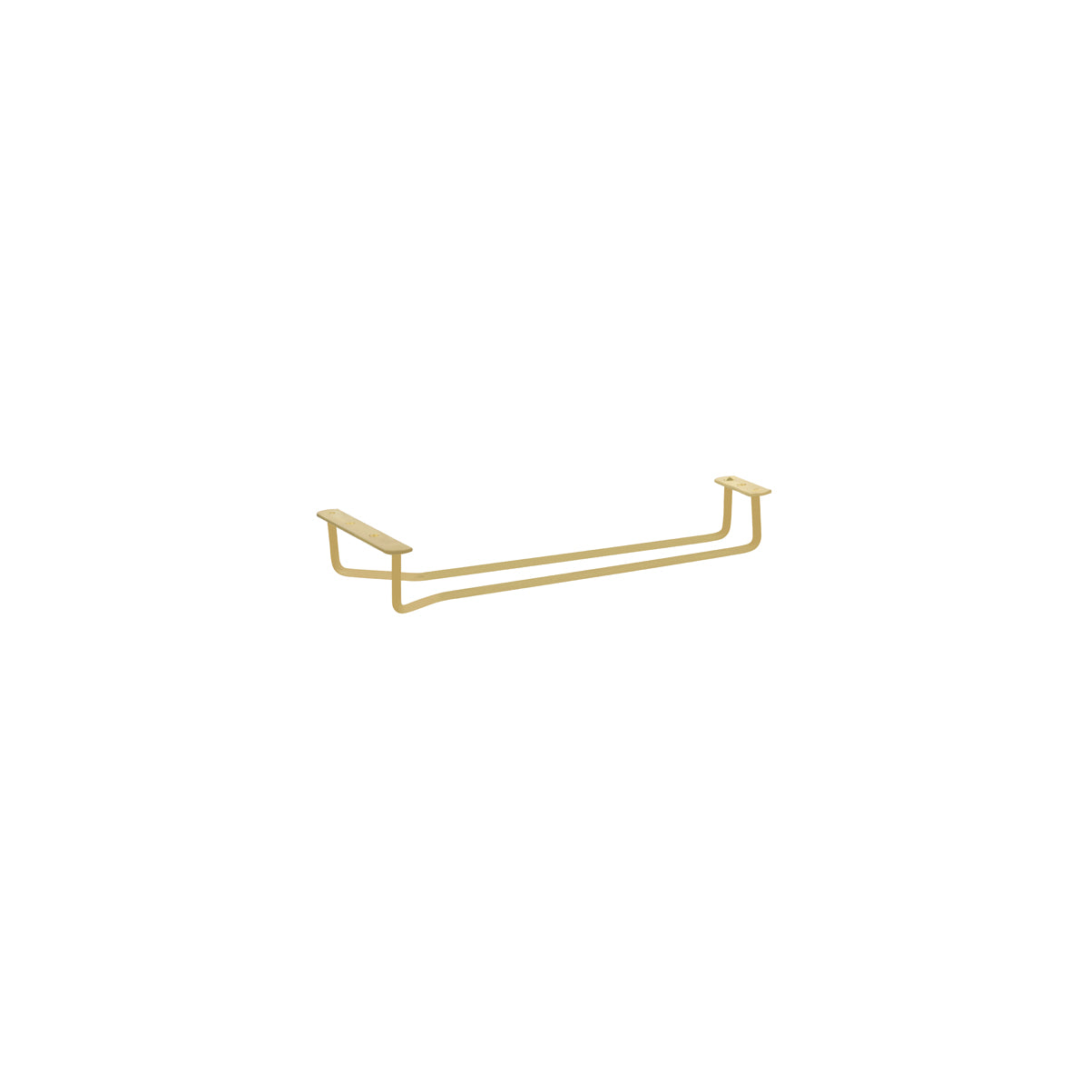10210 Chef Inox Chef Inox Glass Hanger Brass Plate 260mm Tomkin Australia Hospitality Supplies