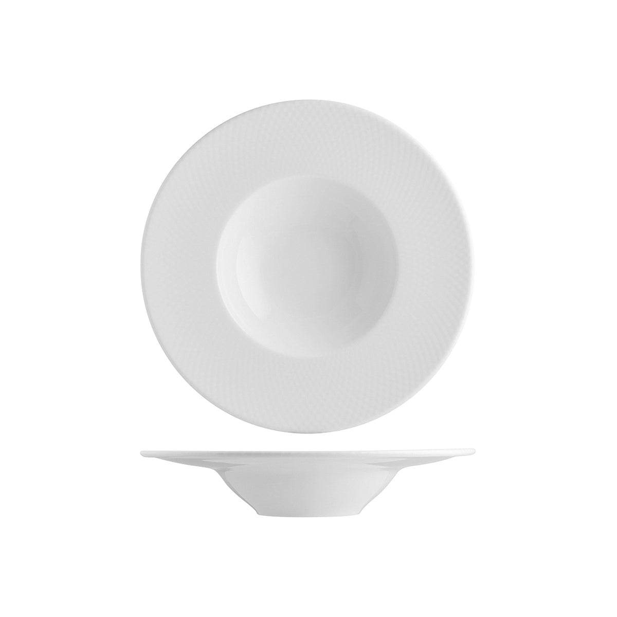 110325 Bonna Diamond Round Deep Plate 280x54mm / 400ml Tomkin Australia Hospitality Supplies