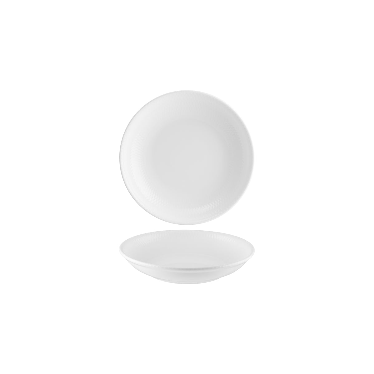 110327 Bonna Diamond Round Deep Coupe Plate 200x40mm/500ml Tomkin Australia Hospitality Supplies