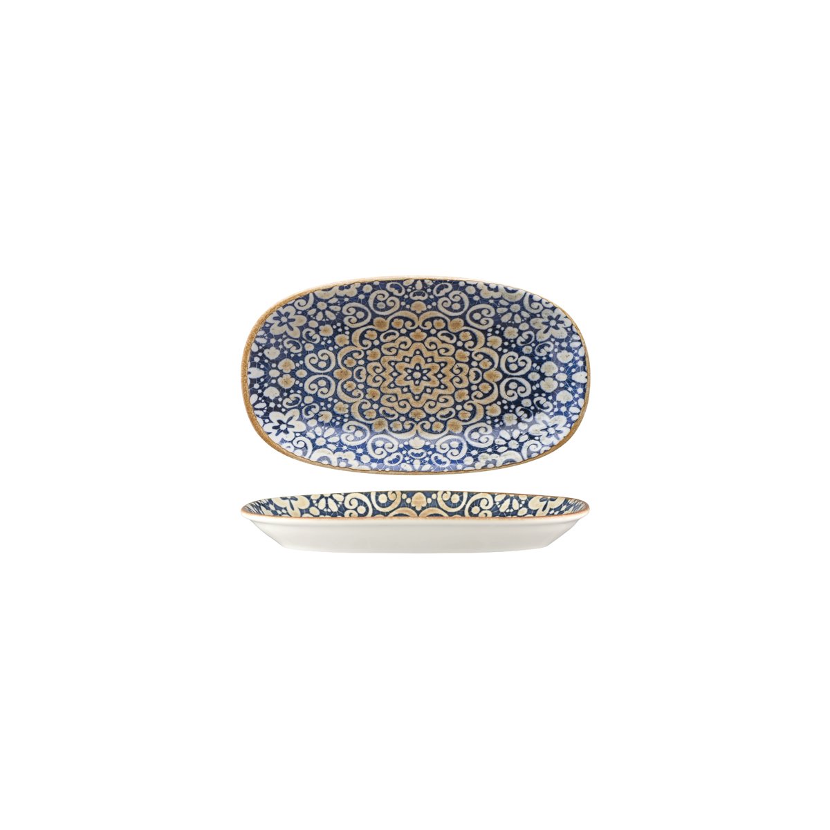 110993 Bonna Alhambra Oval Coupe Dish 193x112x26mm Tomkin Australia Hospitality Supplies