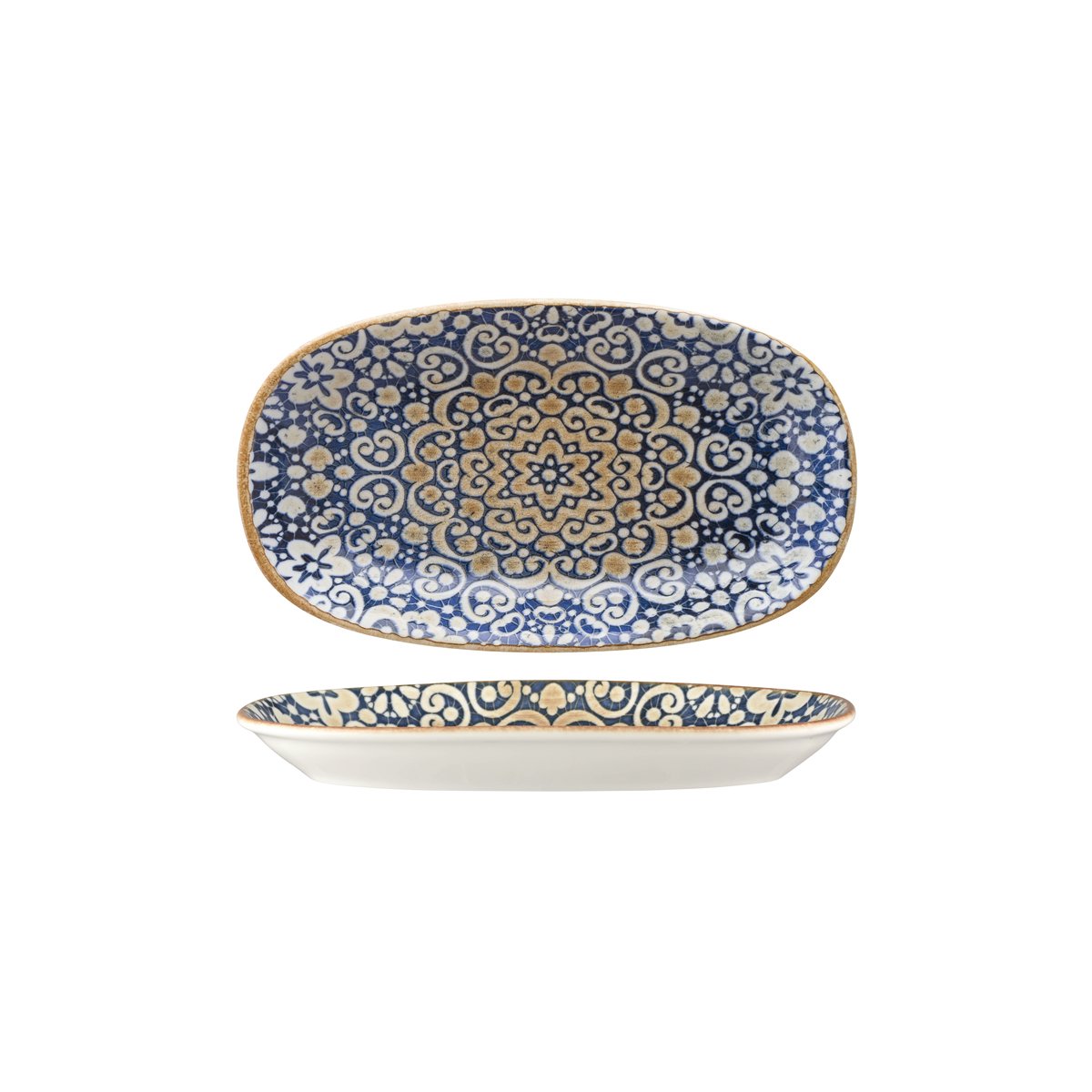 110995 Bonna Alhambra Oval Coupe Dish 290x175x32mm Tomkin Australia Hospitality Supplies