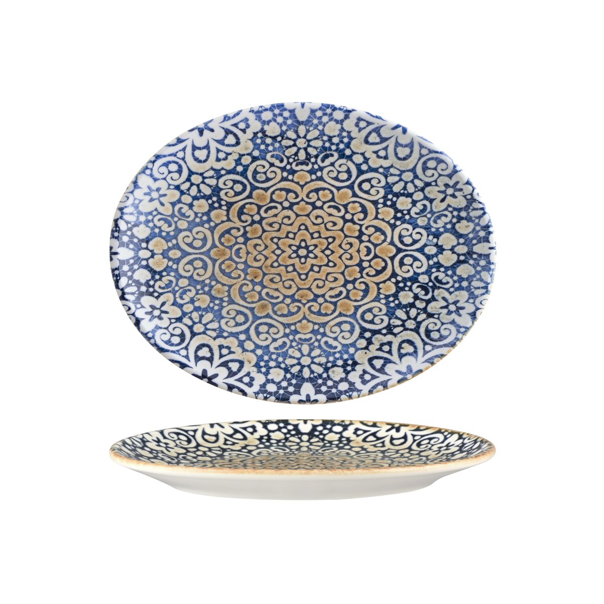 110998 Bonna Alhambra Oval Coupe Platter 310x245x30mm Tomkin Australia Hospitality Supplies