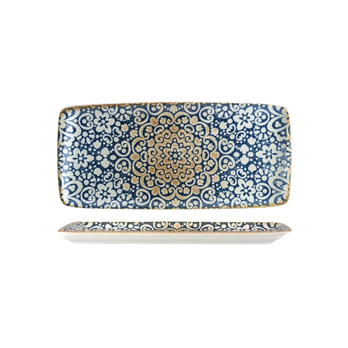 120001 Bonna Alhambra Rectangular Platter 350x170x20mm Tomkin Australia Hospitality Supplies
